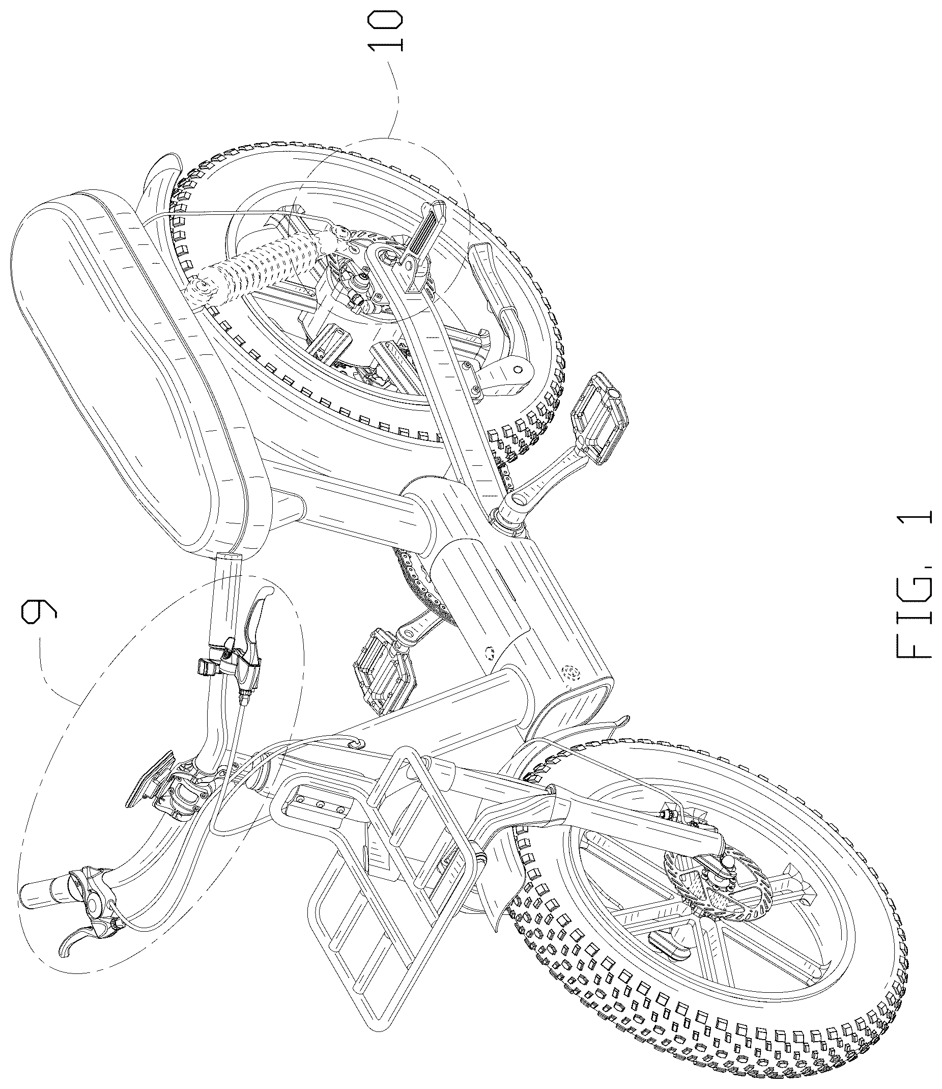 Patent USD1124965 — Electric bicycle — Figure 1