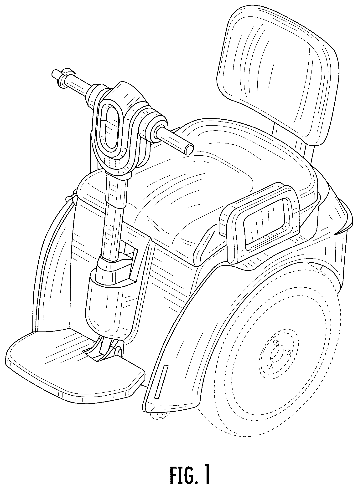 Patent USD1124968 — Mobility device — Figure 1