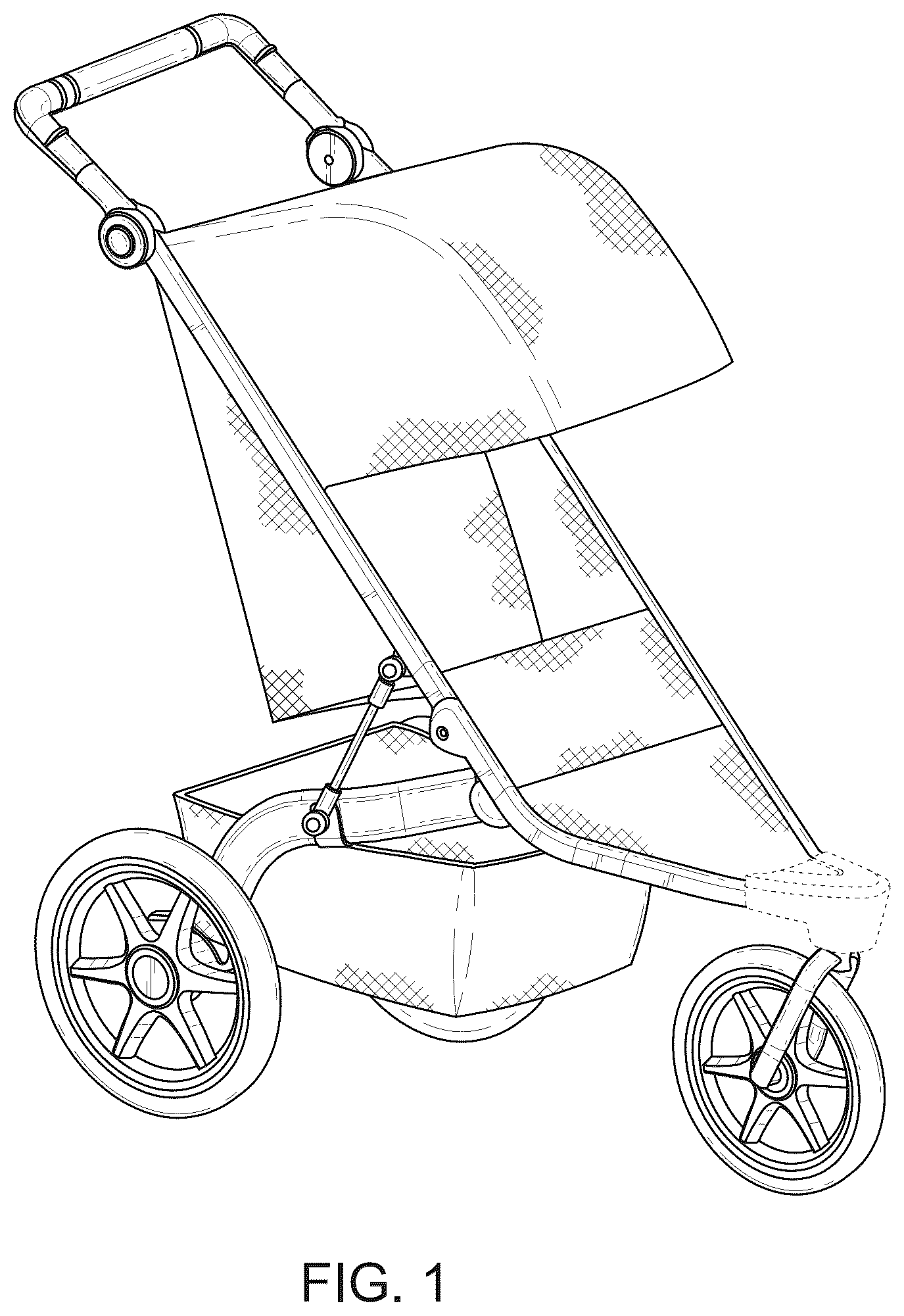 Patent USD1124969 — Stroller — Figure 1