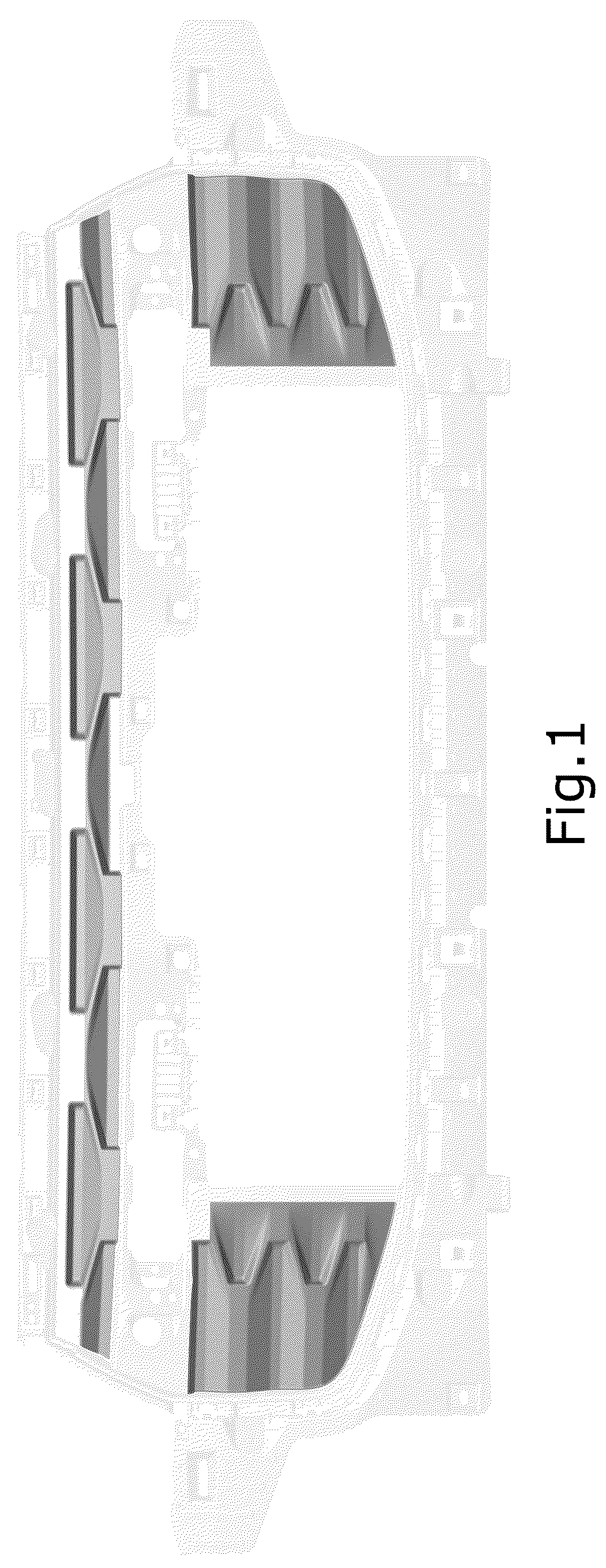 Patent USD1124975 — Vehicle front upper grille carrier blockout — Figure 1