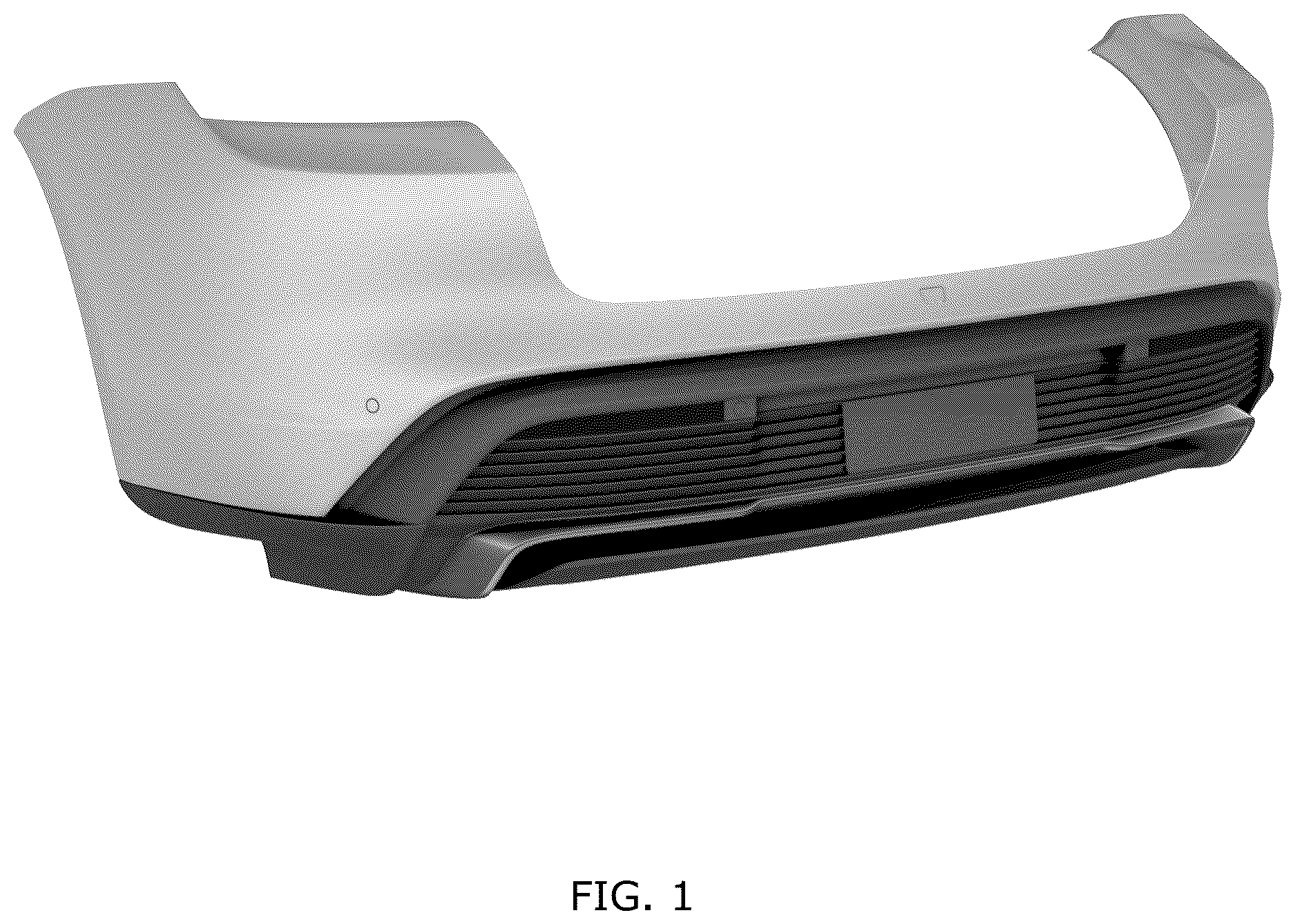 Patent USD1124977 — Rear bumper for a vehicle — Figure 1