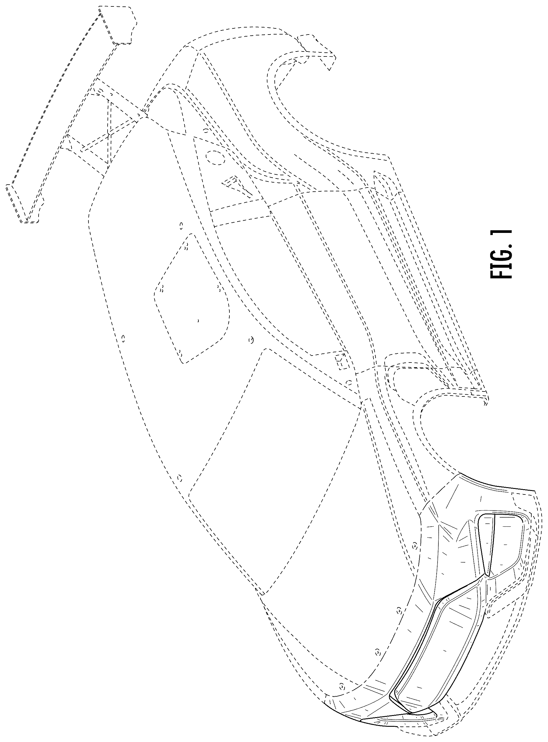 Patent USD1124980 — Front bumper — Figure 1