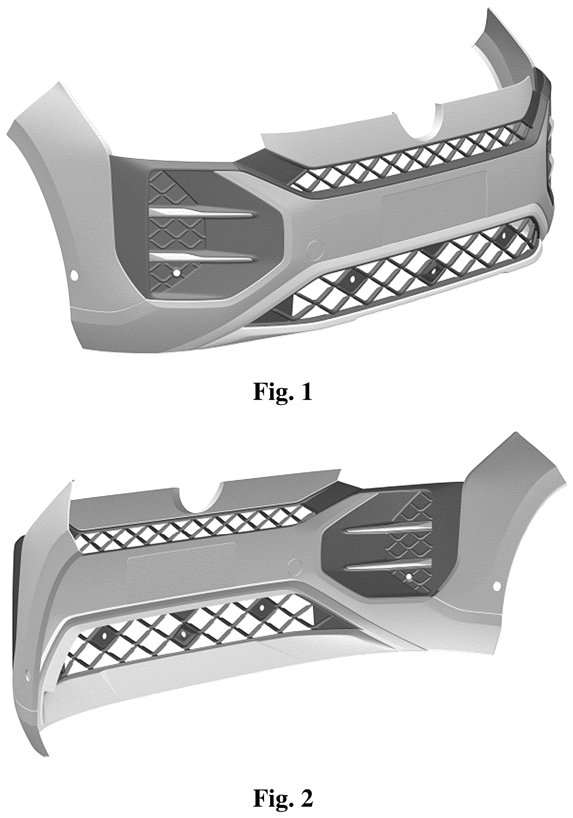 Patent USD1124982 — Vehicle bumper — Figure 1