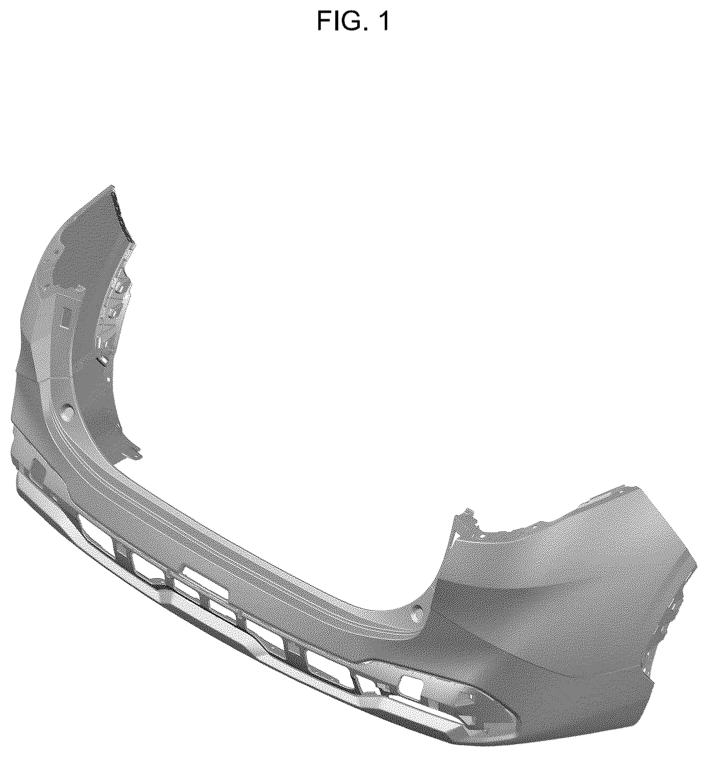 Patent USD1124986 — Rear bumper cover for automobile — Figure 1