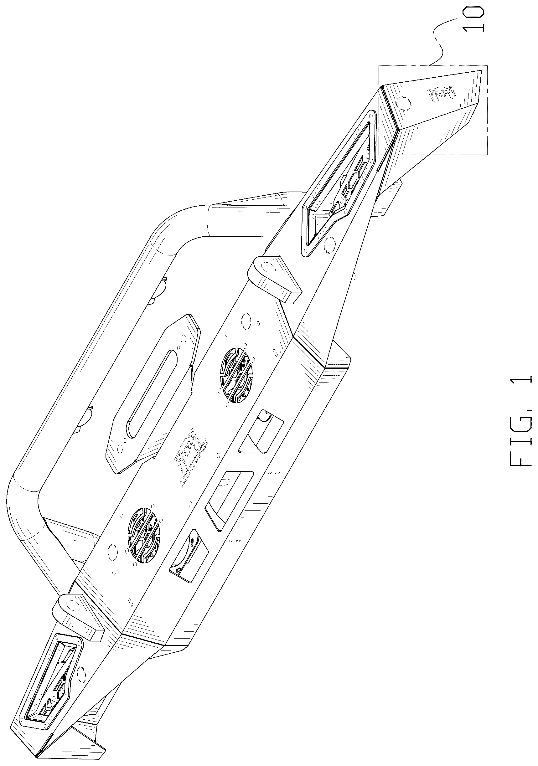 Patent USD1124987 — Front bumper — Figure 1