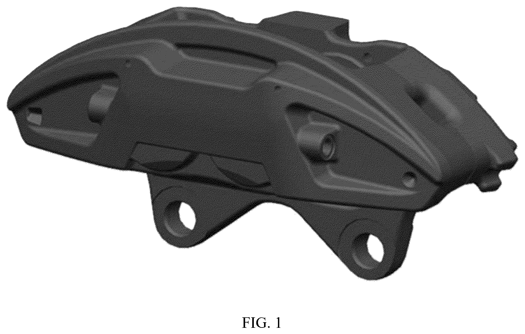 Patent USD1124991 — Braking caliper used for braking wheels of automobile — Figure 1