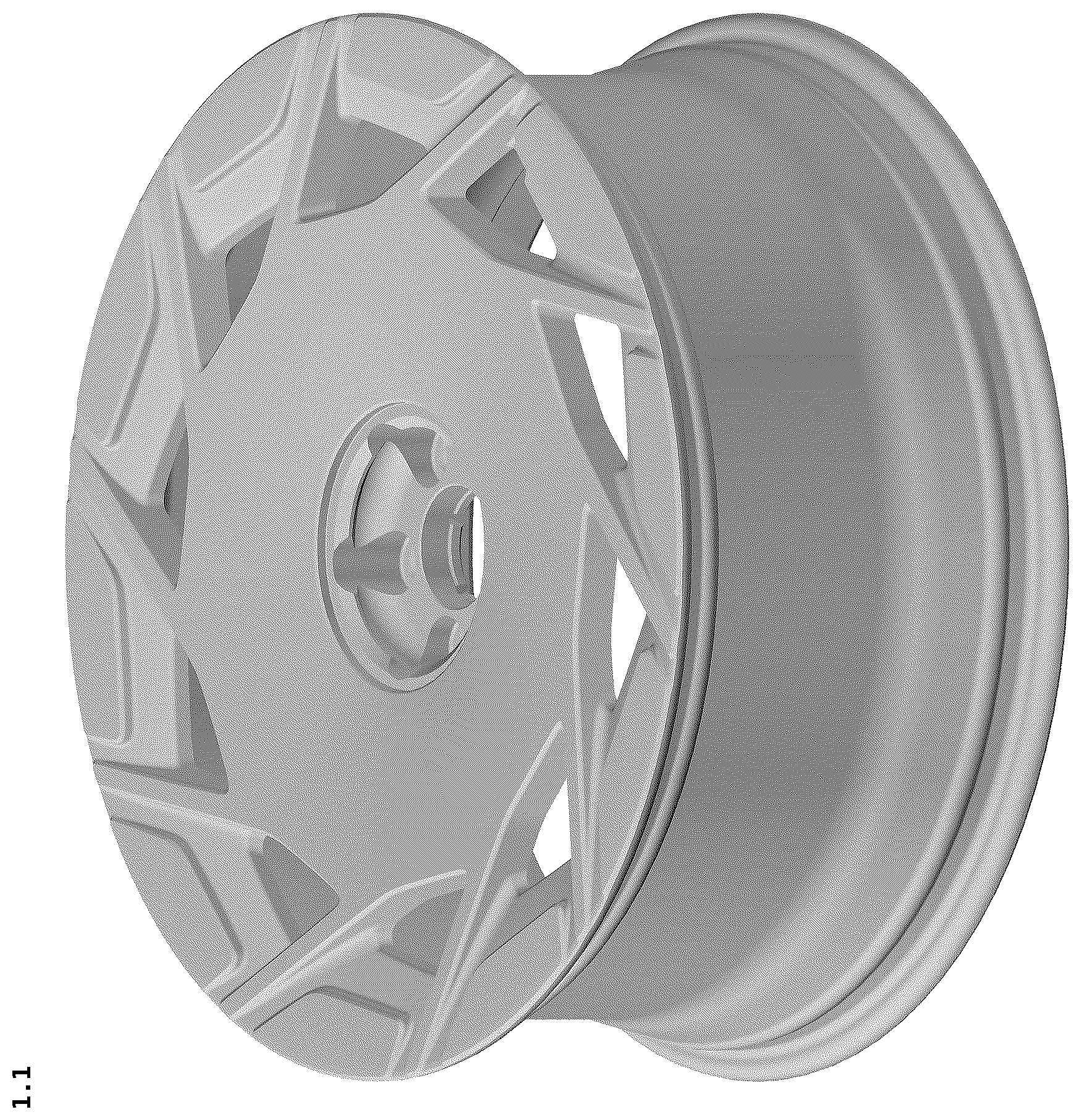 Patent USD1124998 Figure 1 – Wheel for automobile