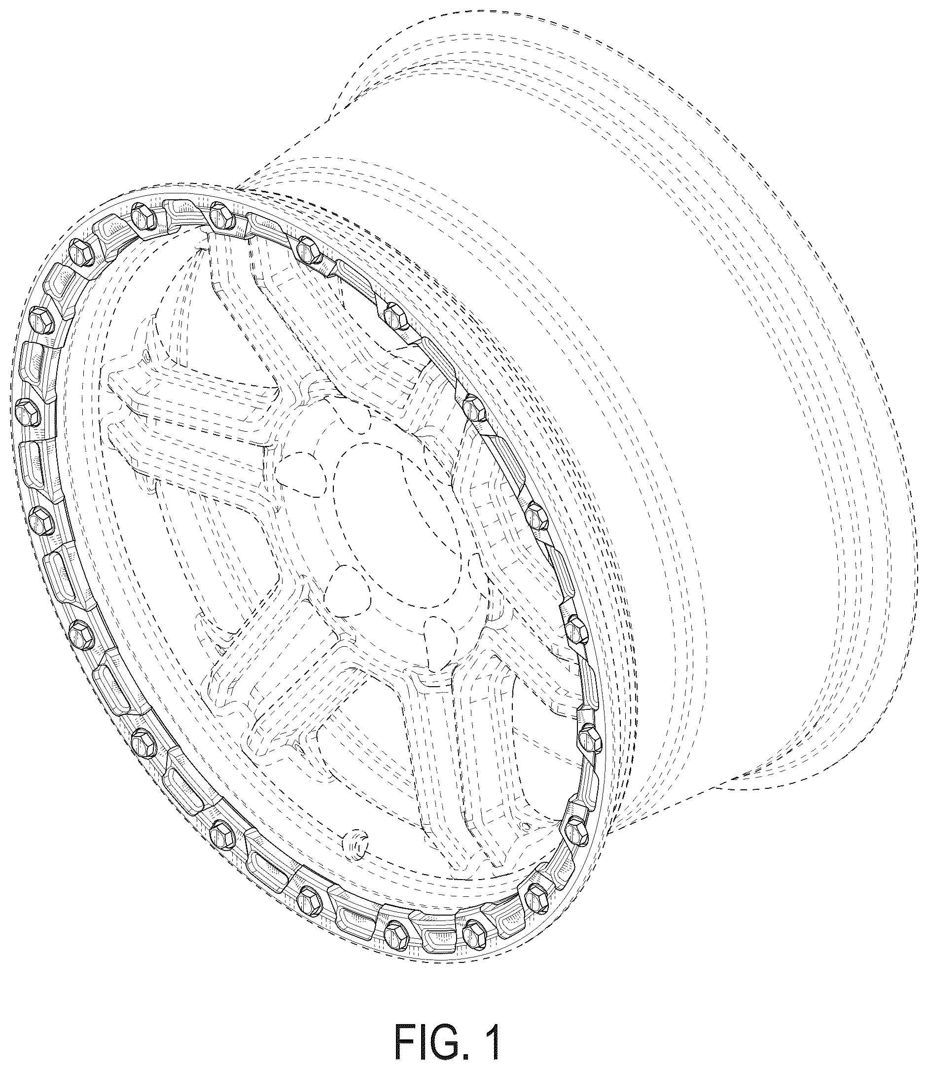 Patent USD1125005 — Wheel — Figure 1