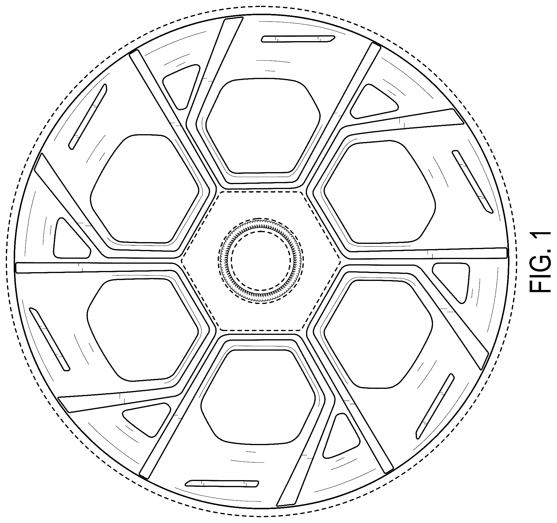 Patent USD1125007 — Vehicle wheel — Figure 1