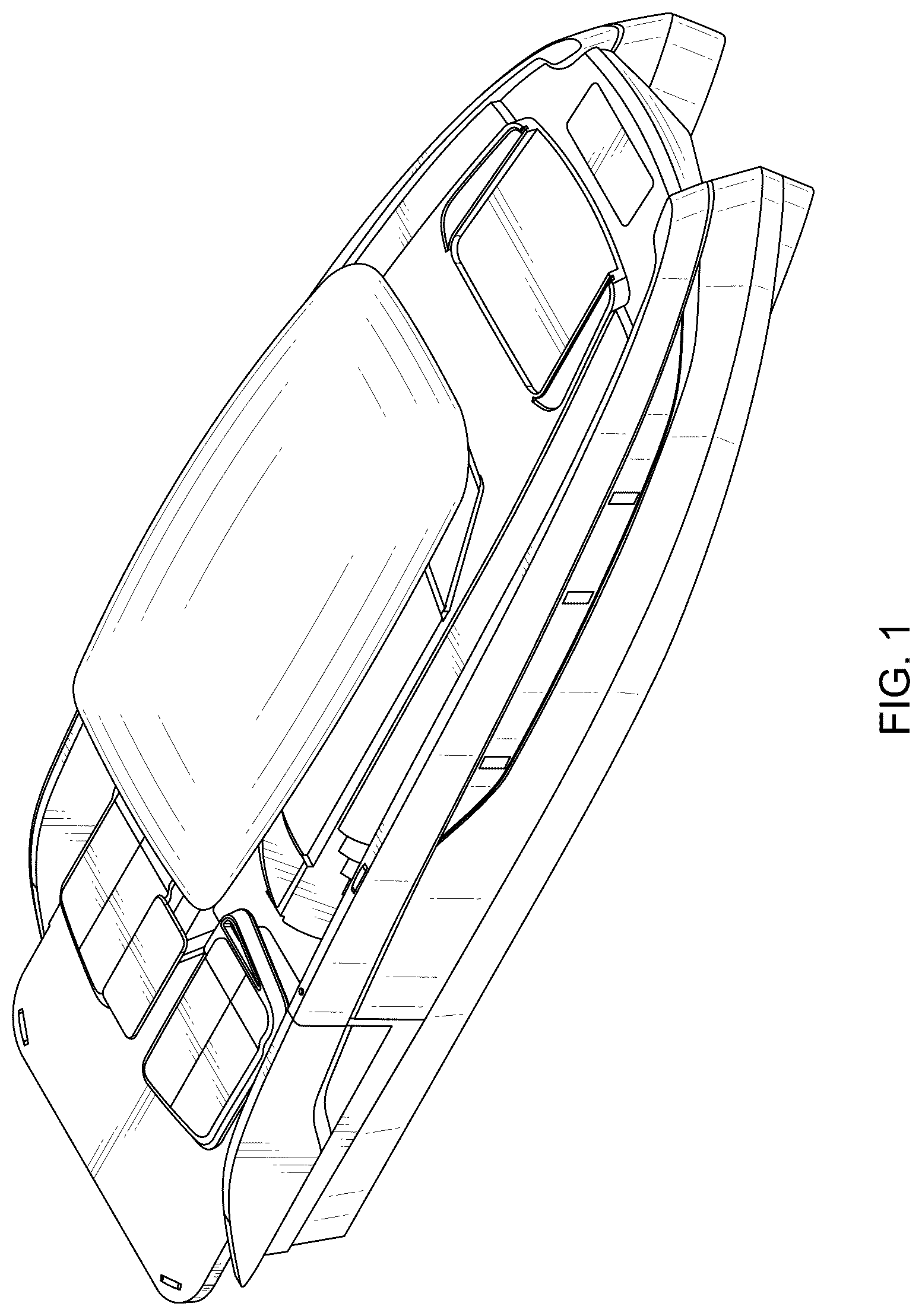 Patent USD1125010 Figure 1 – Catamaran