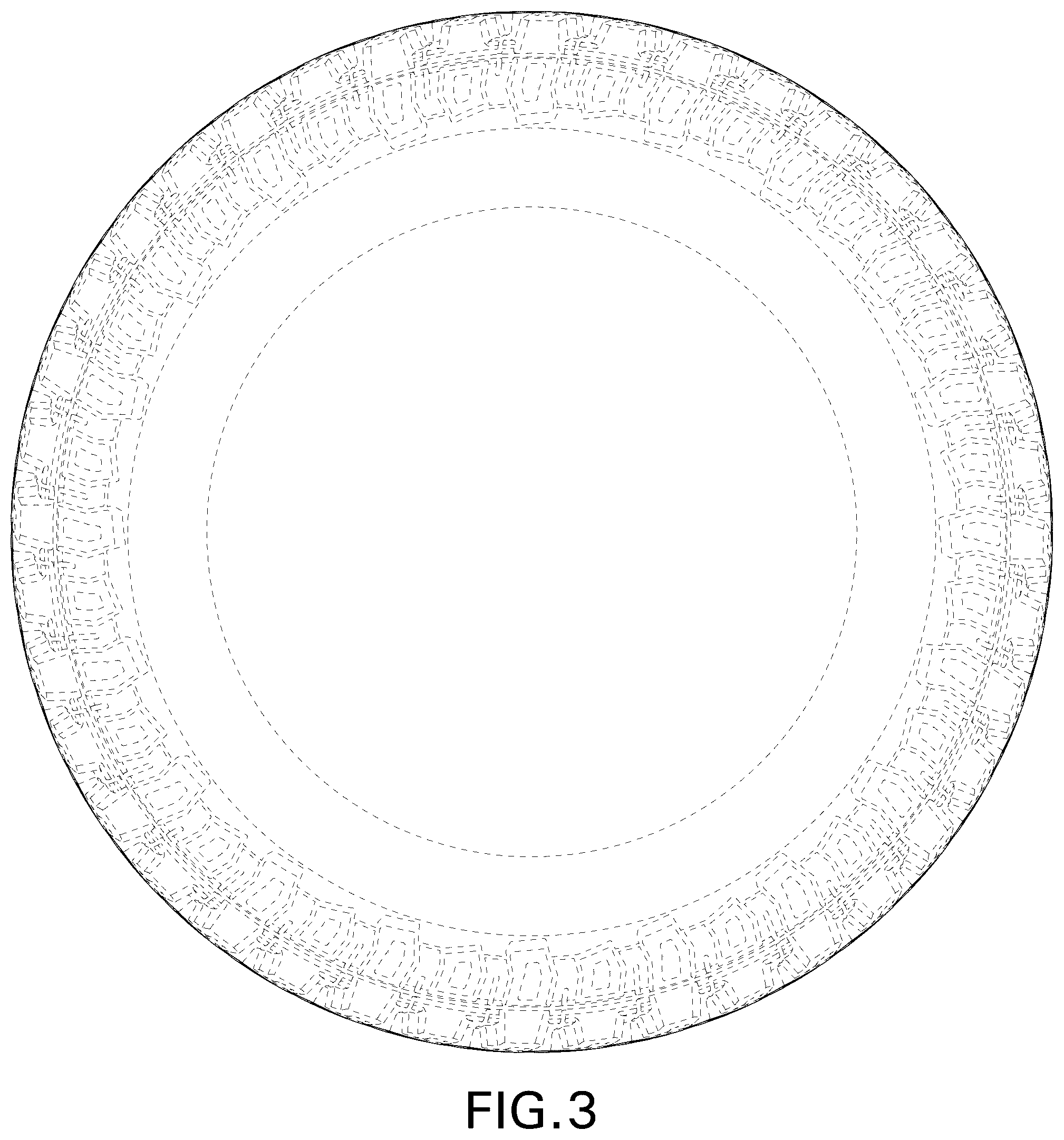 Patent USD1125016 Figure 3 – Tire