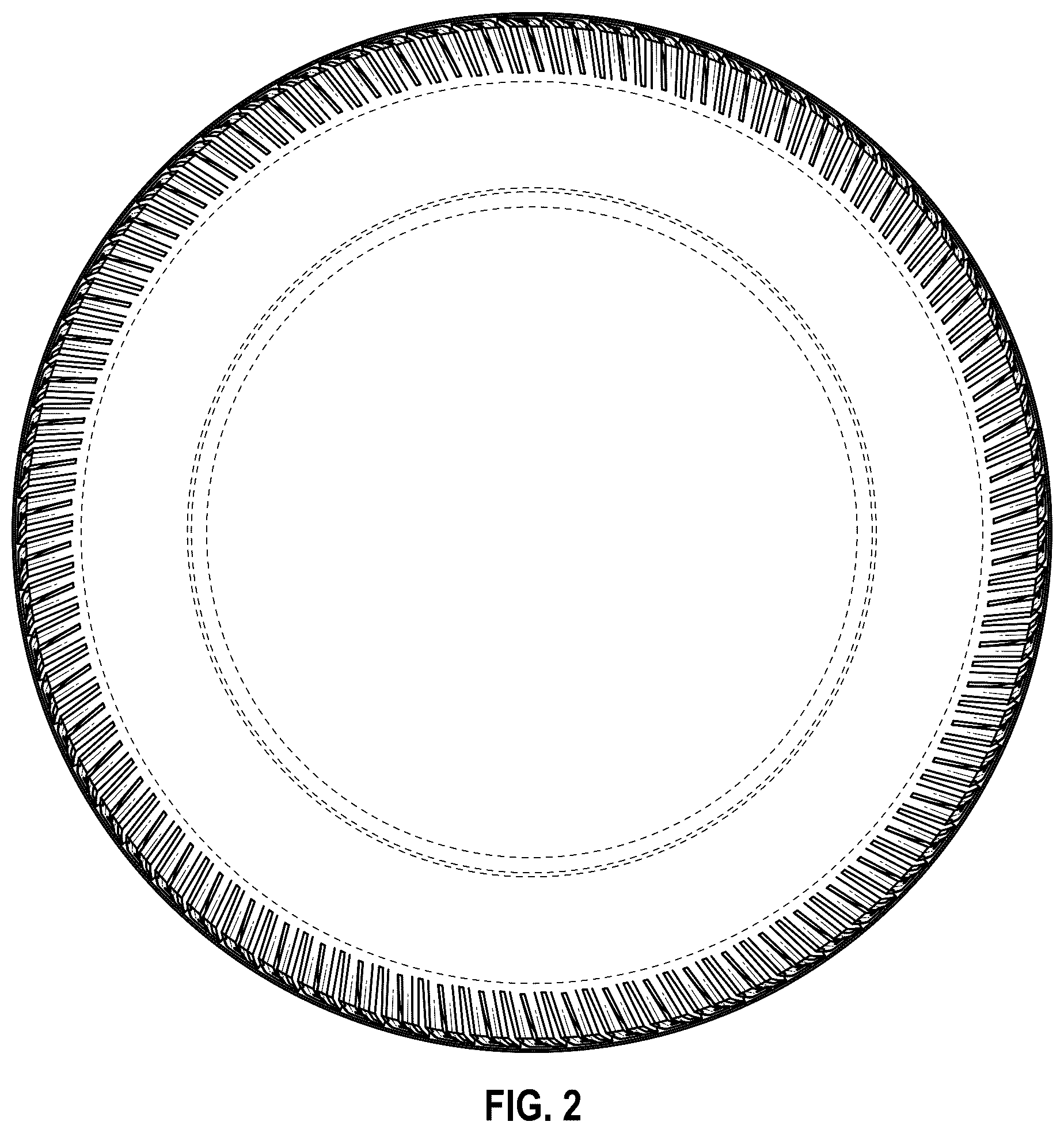 Patent USD1125021 Figure 2 – Tire tread
