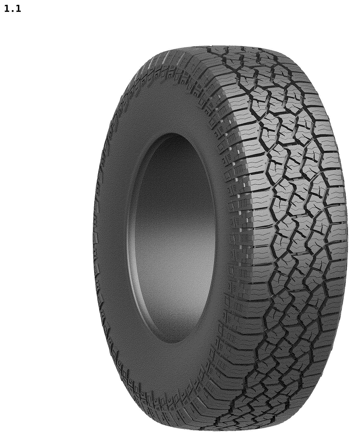 Patent USD1125026 — Tire — Figure 1