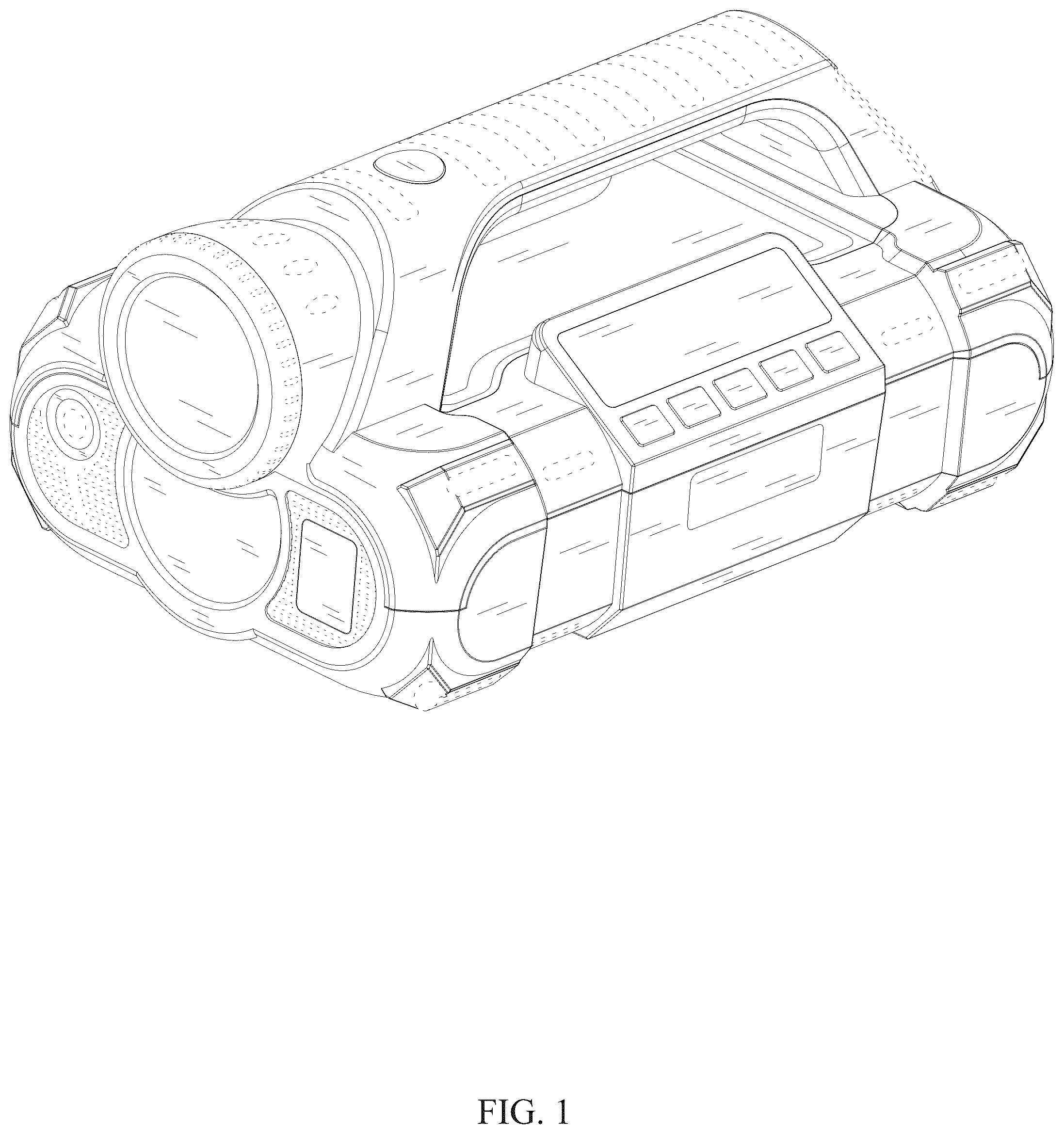 Patent USD1125033 Figure 1 – Jump starter