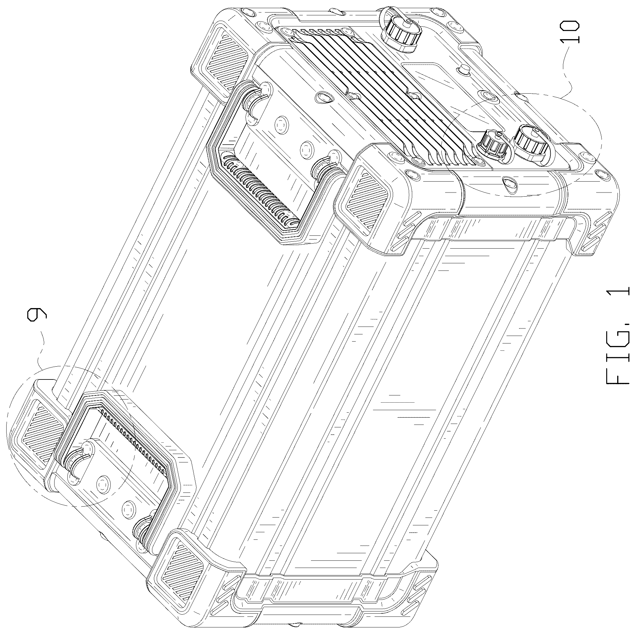 Patent USD1125036 Figure 1 – Portable power station