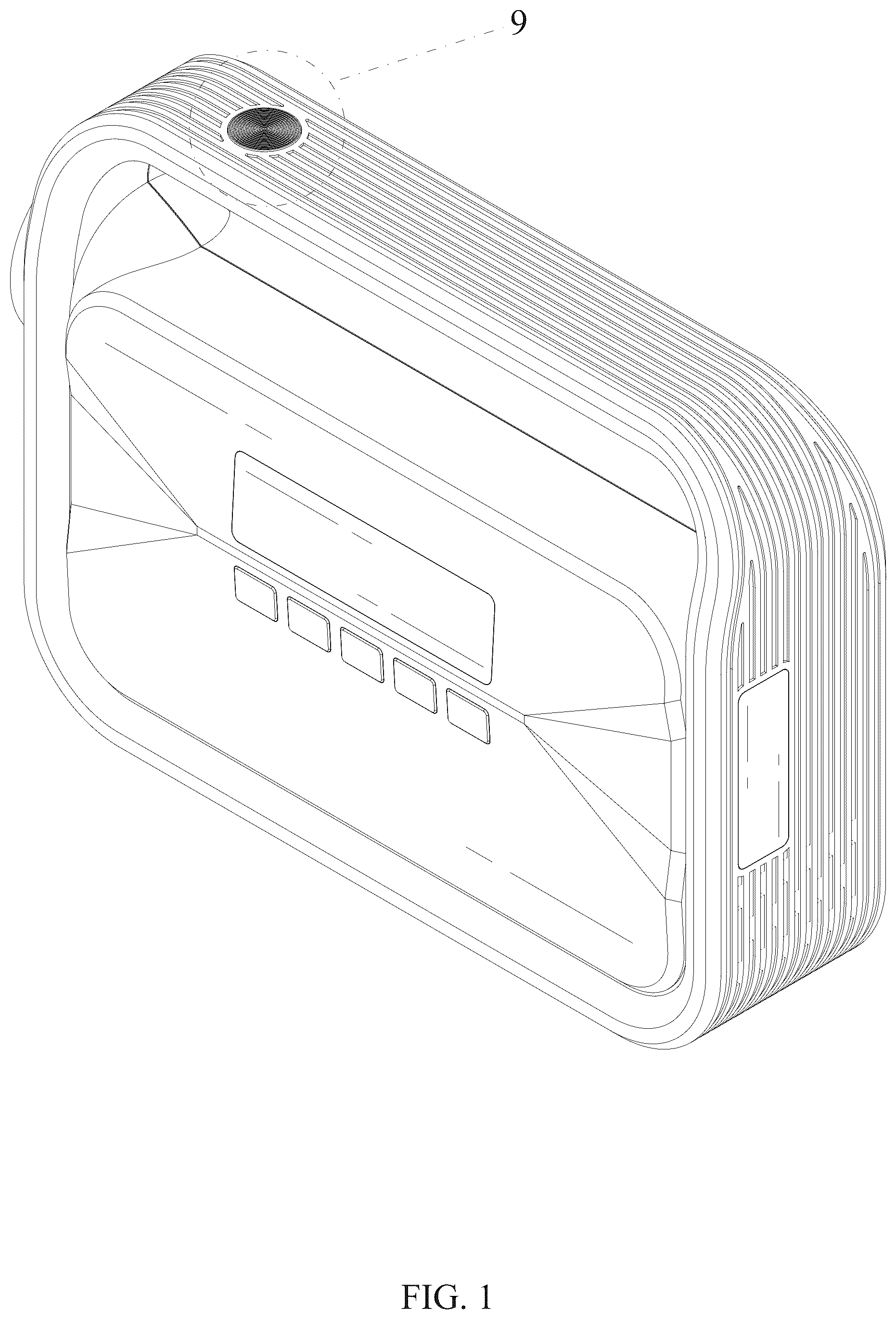 Patent USD1125041 Figure 1 – Jump starter