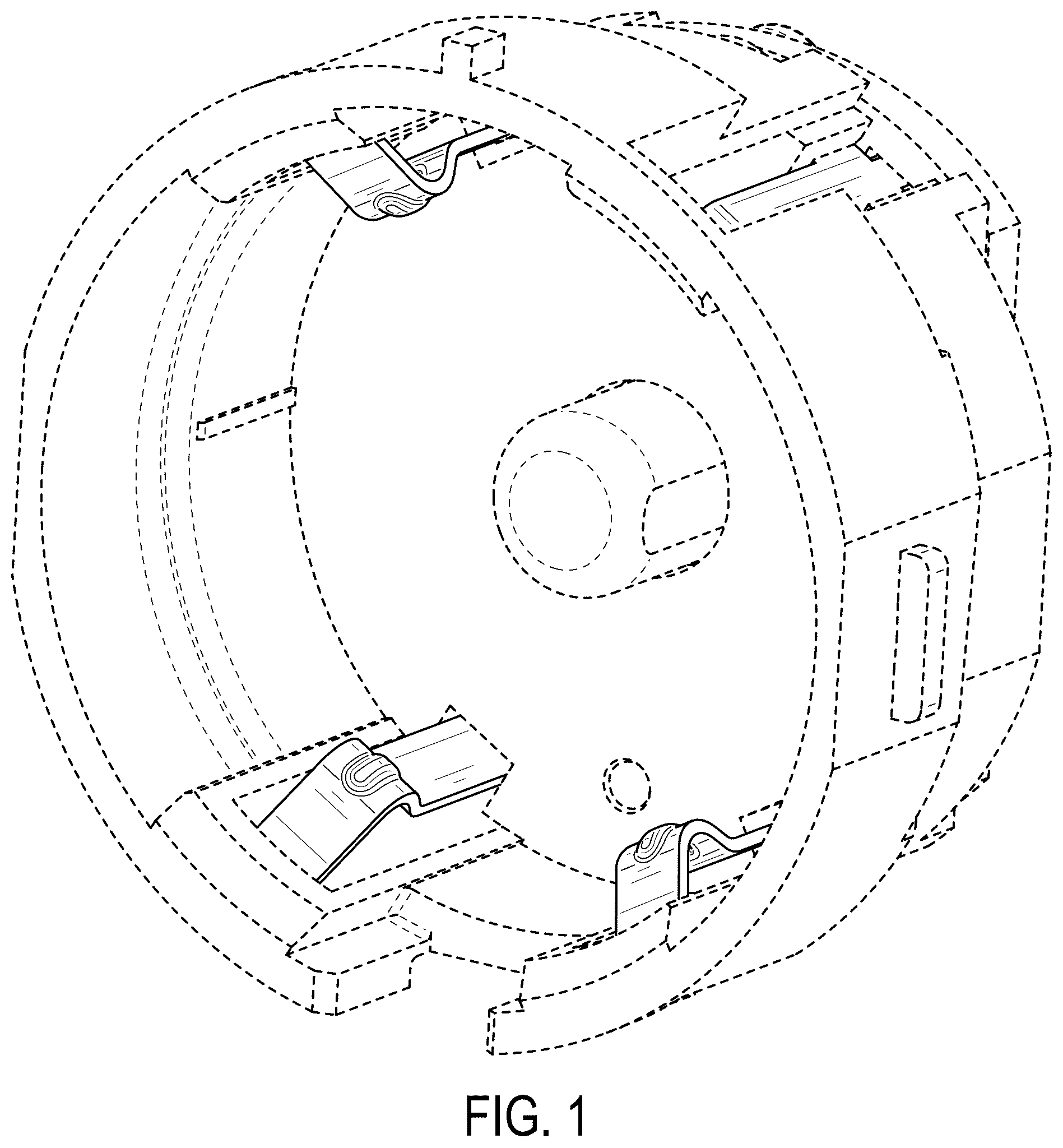 Patent USD1125077 — Set of contacts for a battery for a hair clipper or trimmer — Figure 1