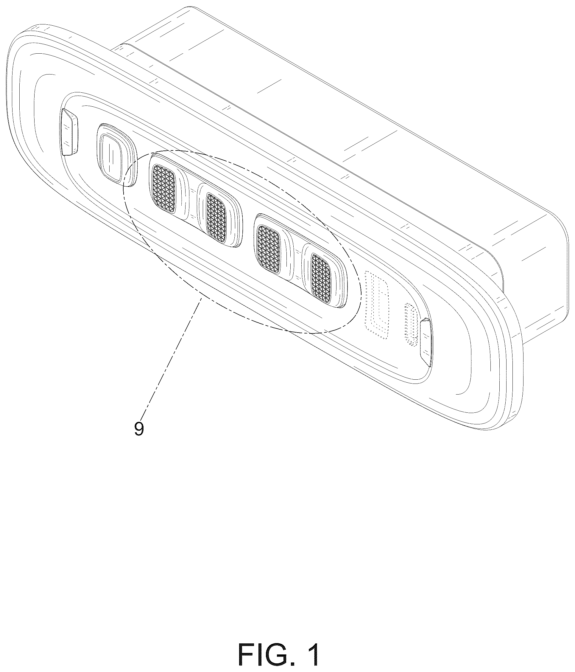 Patent USD1125084 Figure 1 – Controller component