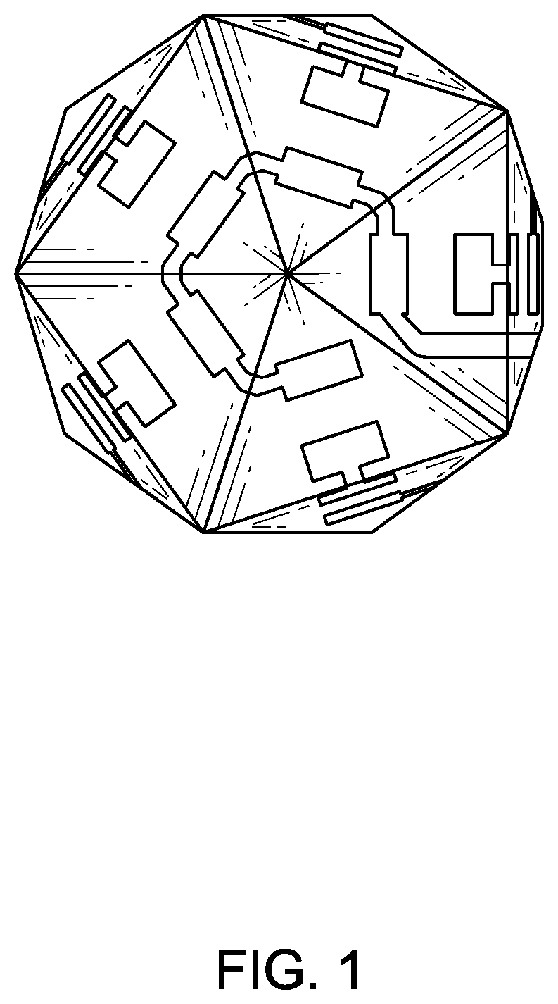 Patent USD1125097 — Three-dimensional circuit board — Figure 1