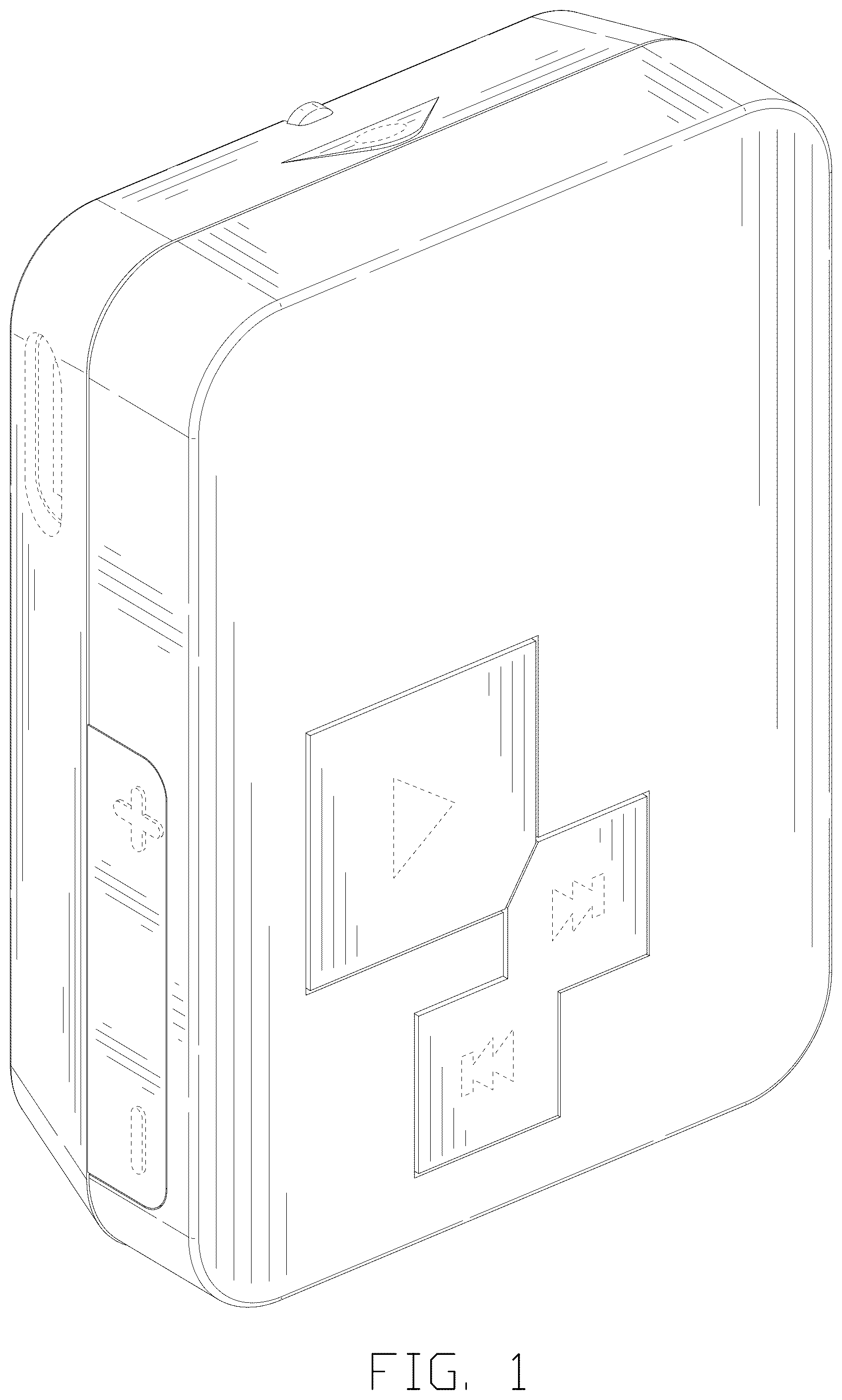Patent USD1125109 Figure 1 – Radio receiver