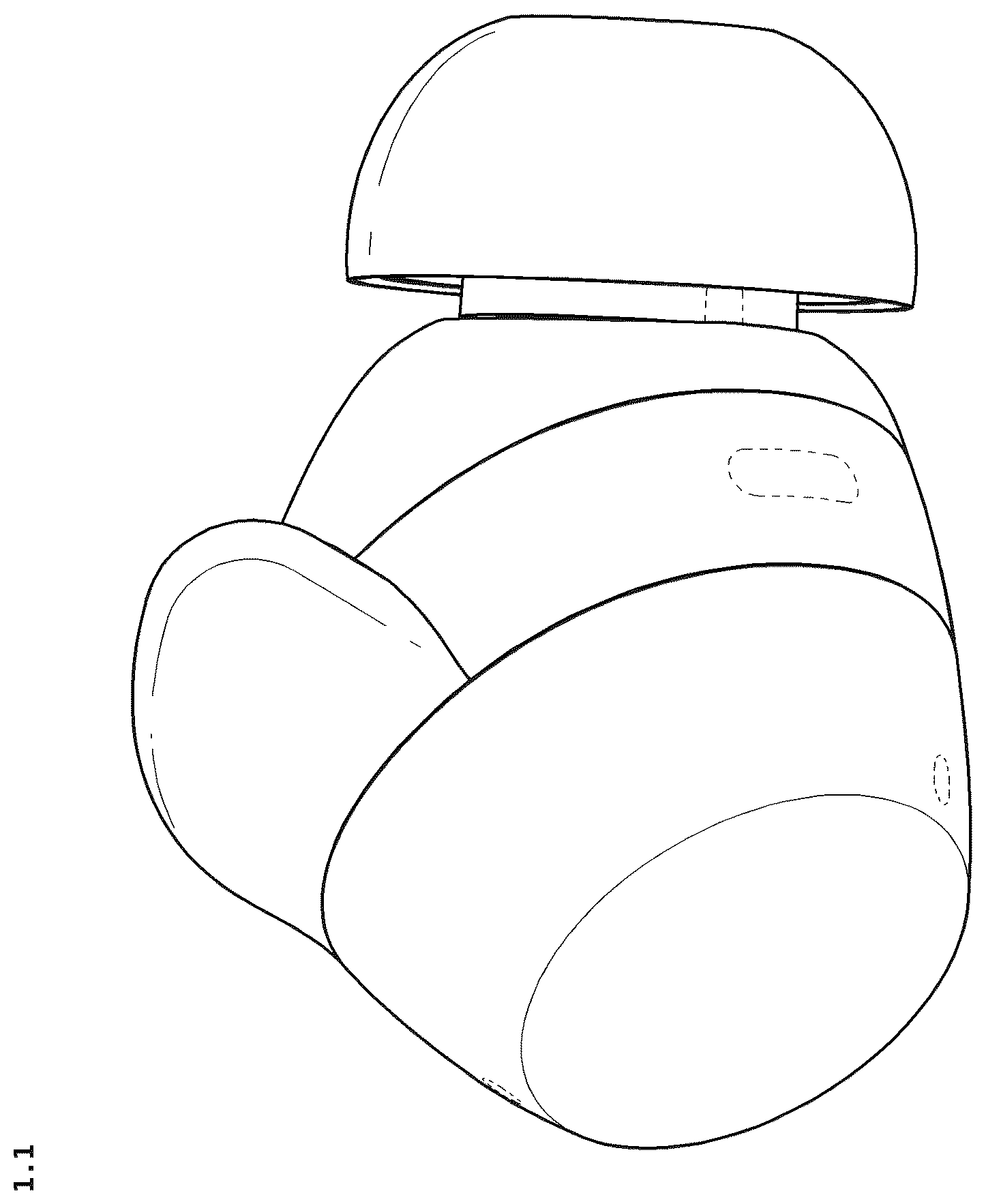 Patent USD1125126 — Wireless earbud — Figure 1