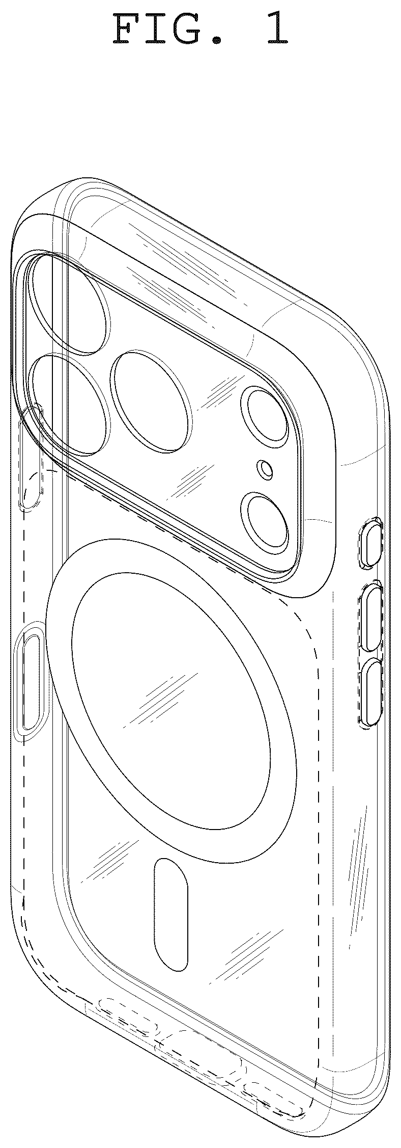 Patent USD1125136 — Case for electronic communications device — Figure 1