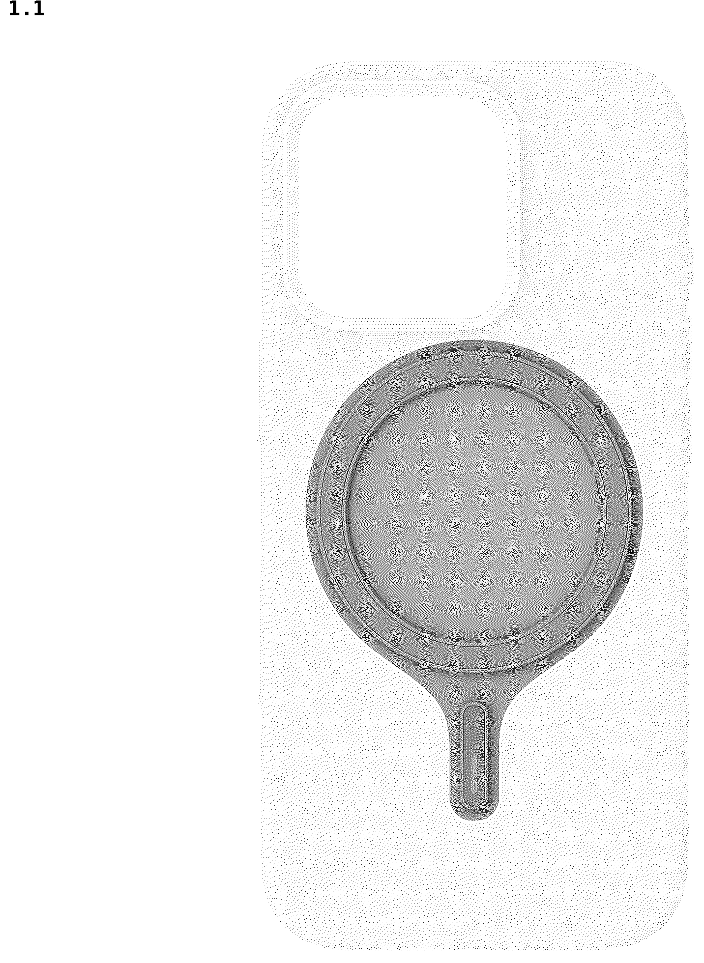 Patent USD1125139 Figure 1 – Mobile phone shell