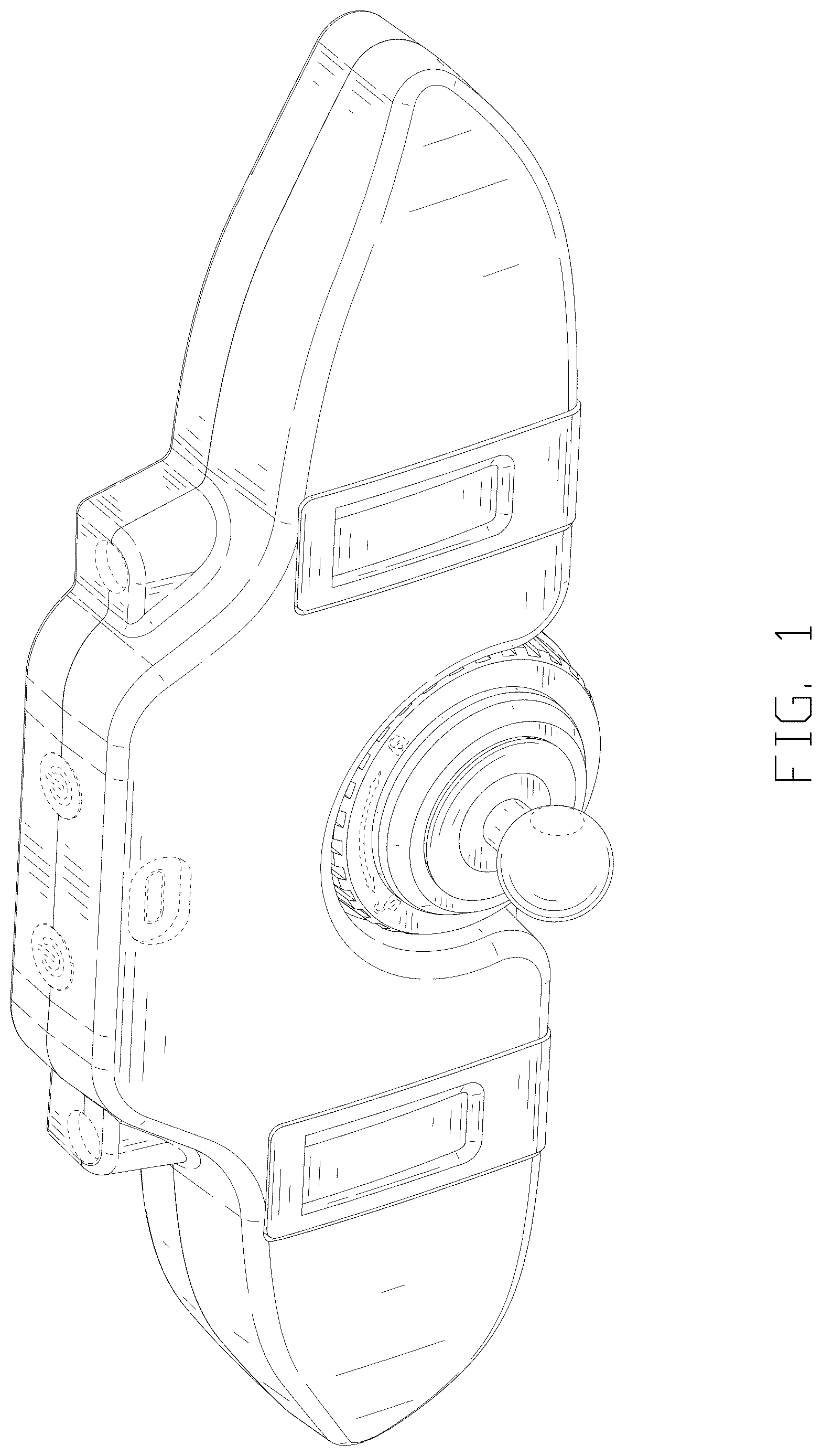Patent USD1125144 Figure 1 – Electronic device holder with hooks