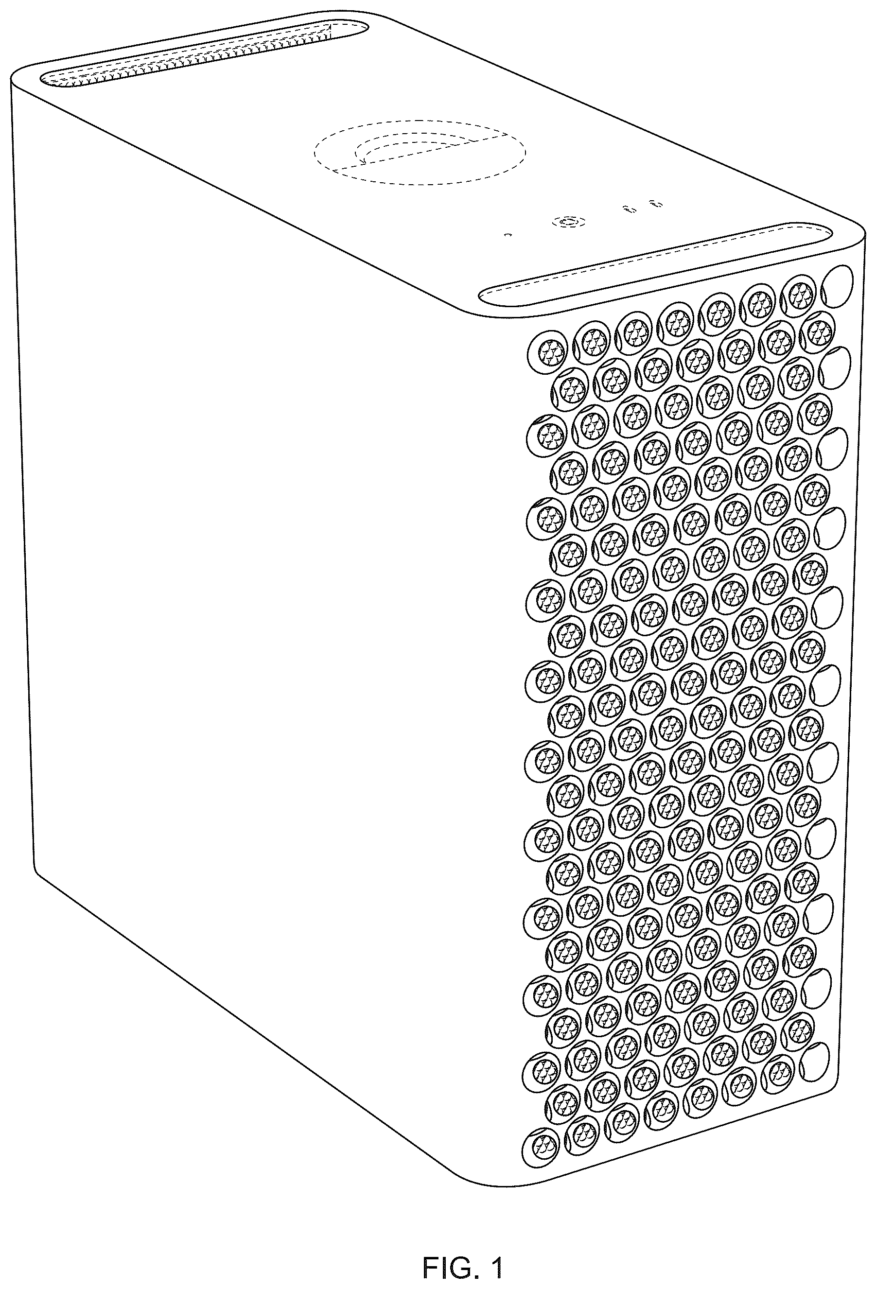 Patent USD1125150 Figure 1 – Electronic device enclosure