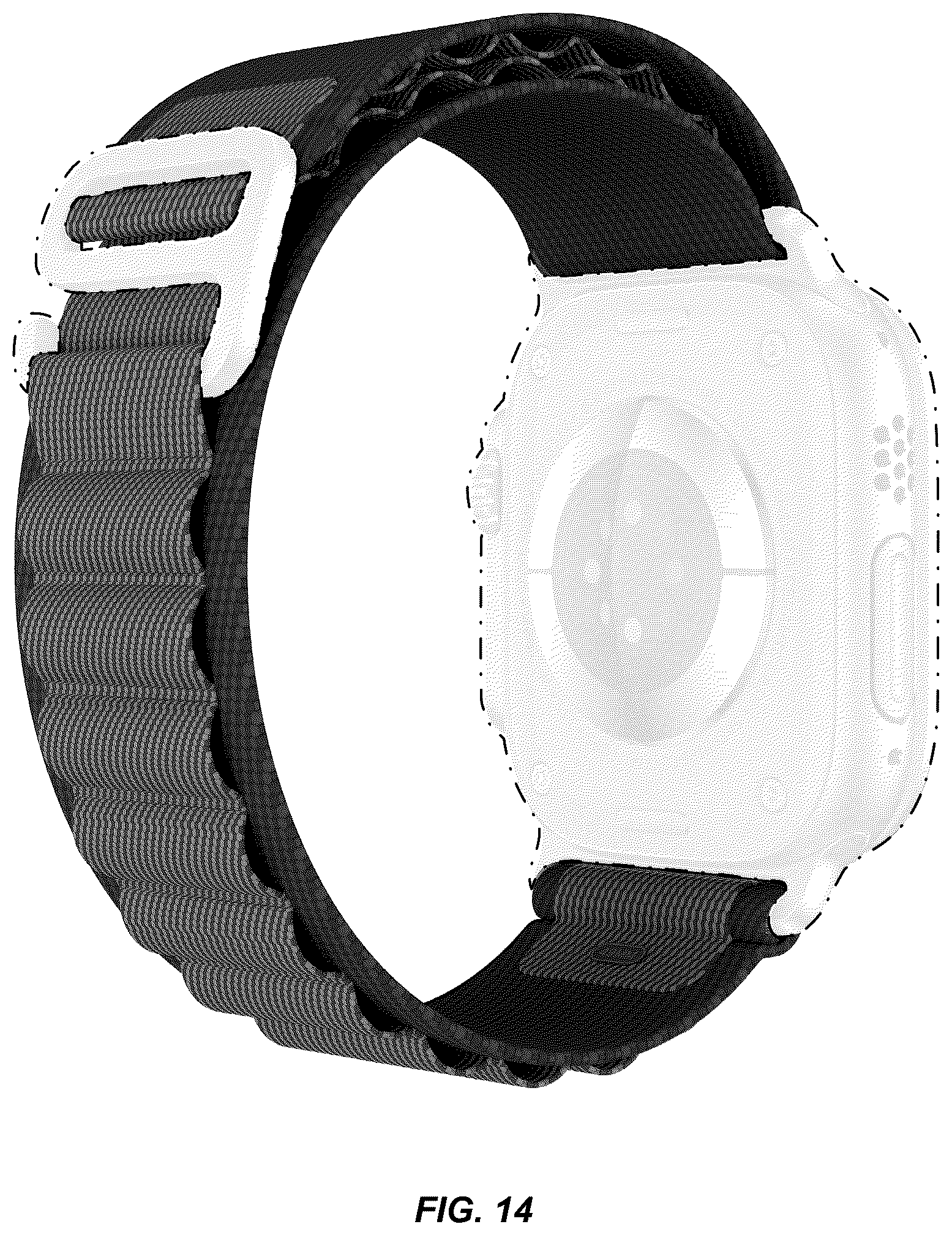 Patent USD1125156 Figure 14 – Wearable device