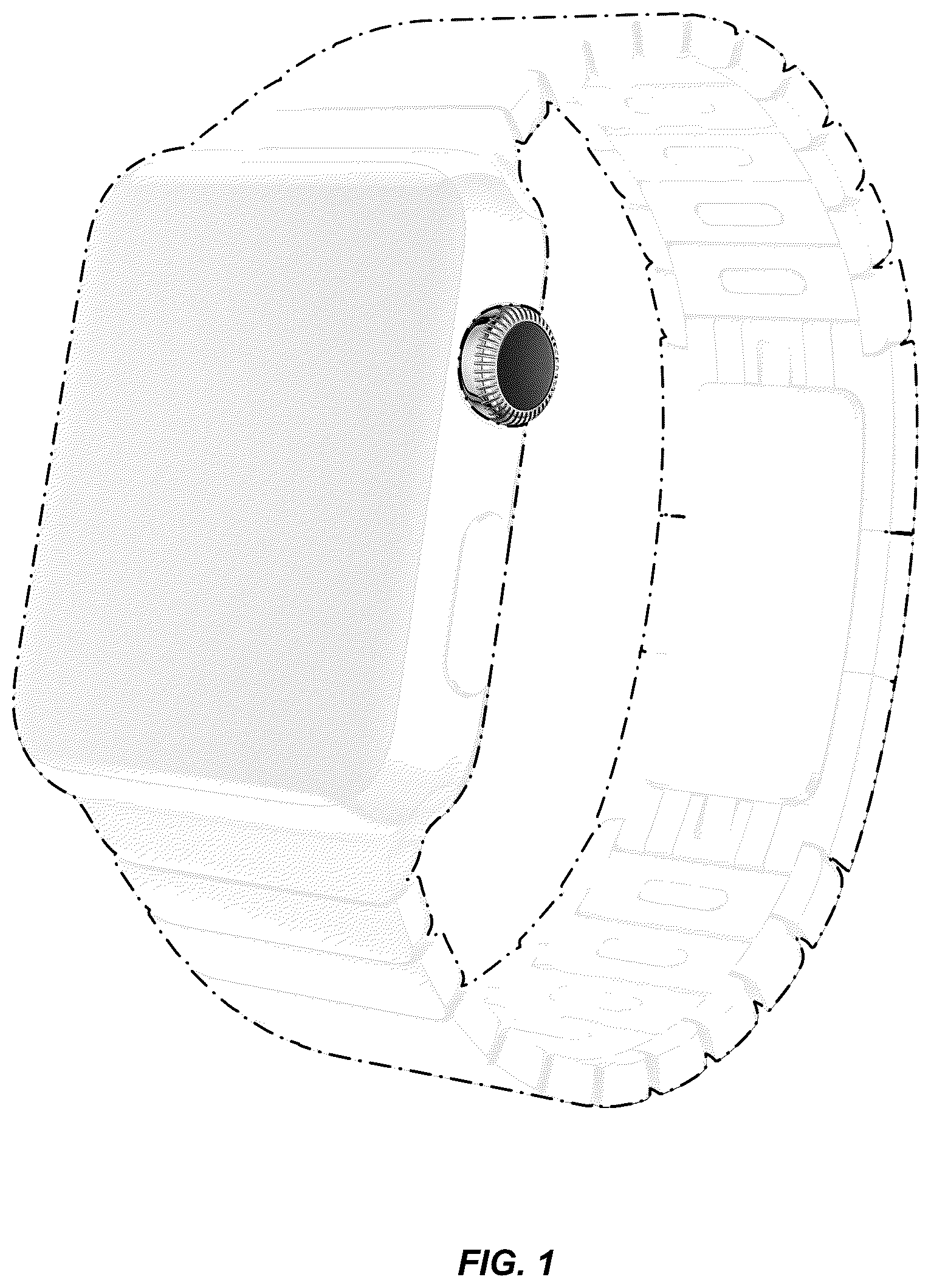 Patent USD1125158 Figure 1 – Wearable device
