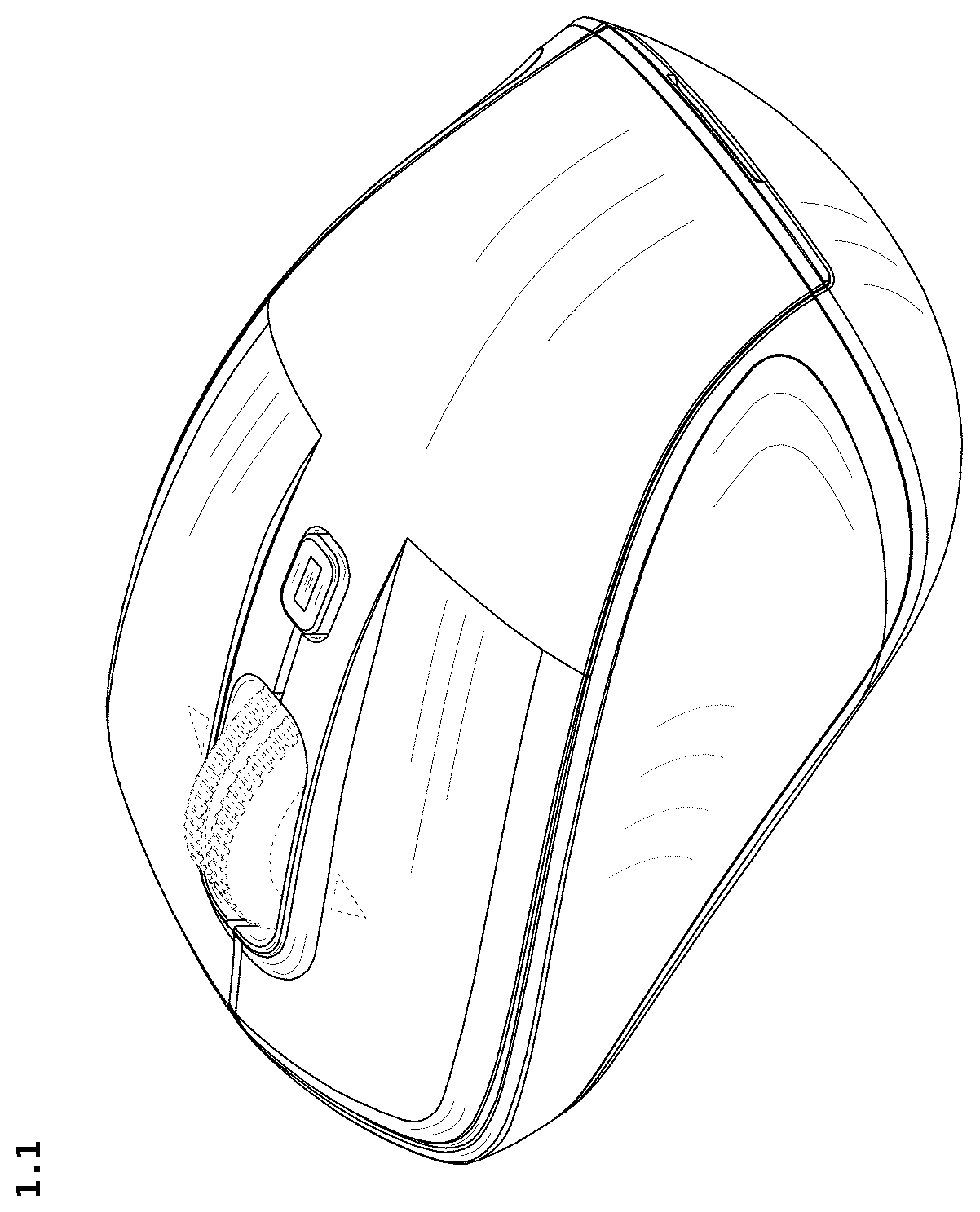 Patent USD1125166 — Computer mouse — Figure 1