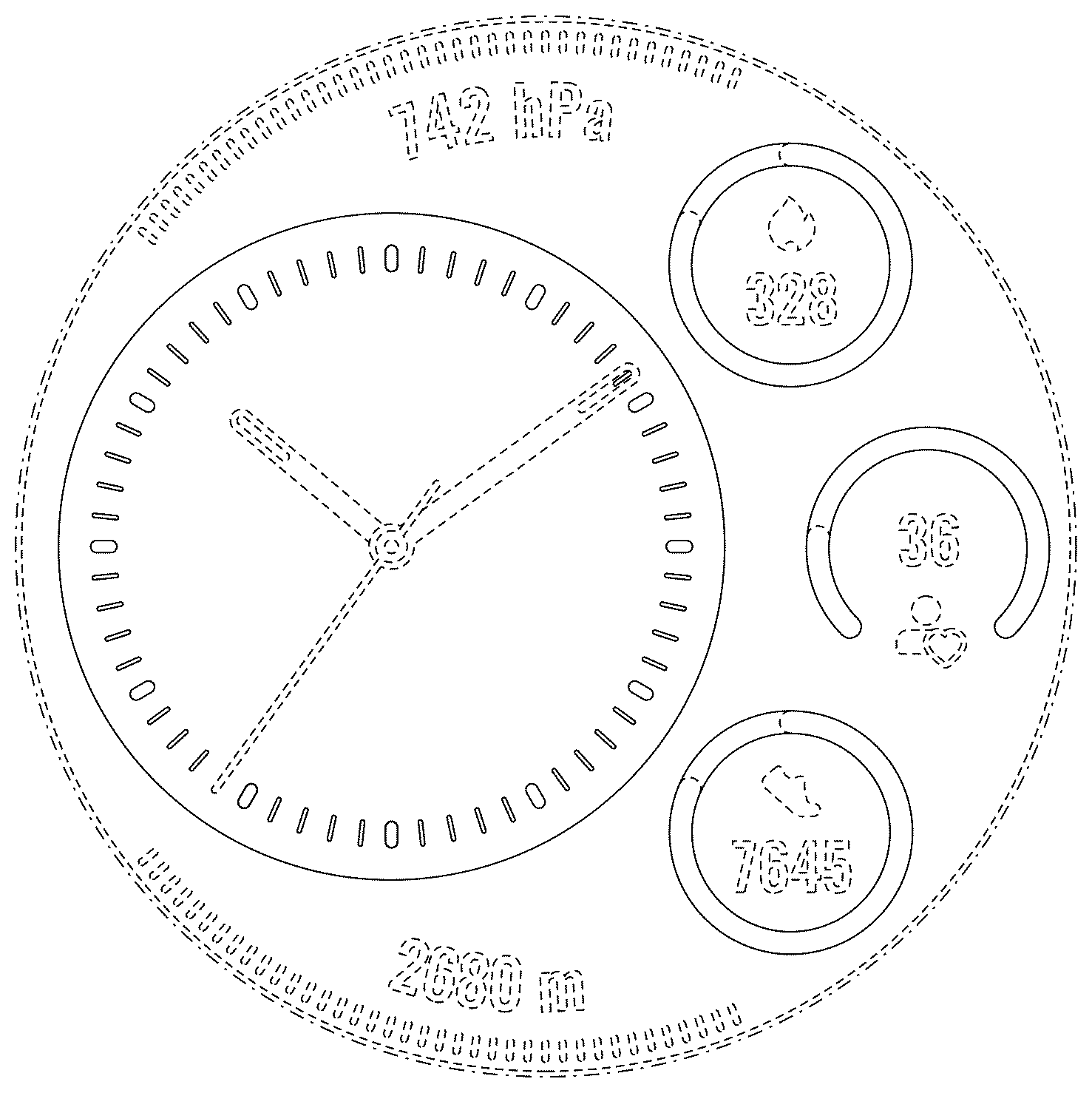Patent USD1125184 — Display screen or portion thereof with graphical user interface — Figure 1