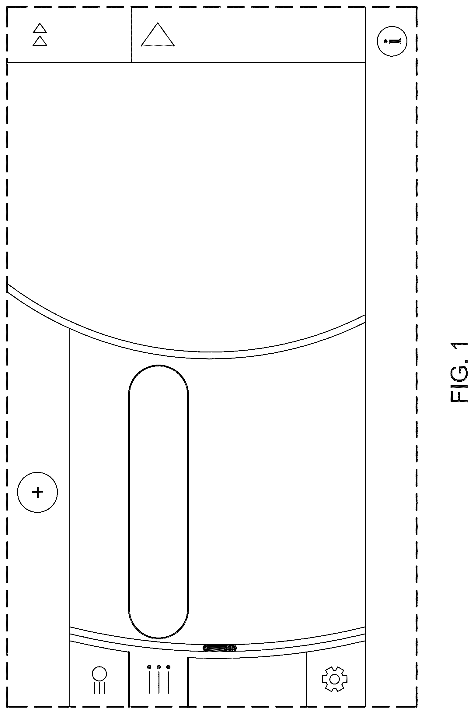 Patent USD1125243 Figure 1 – Display panel or portion thereof with a transitional graphical user interface
