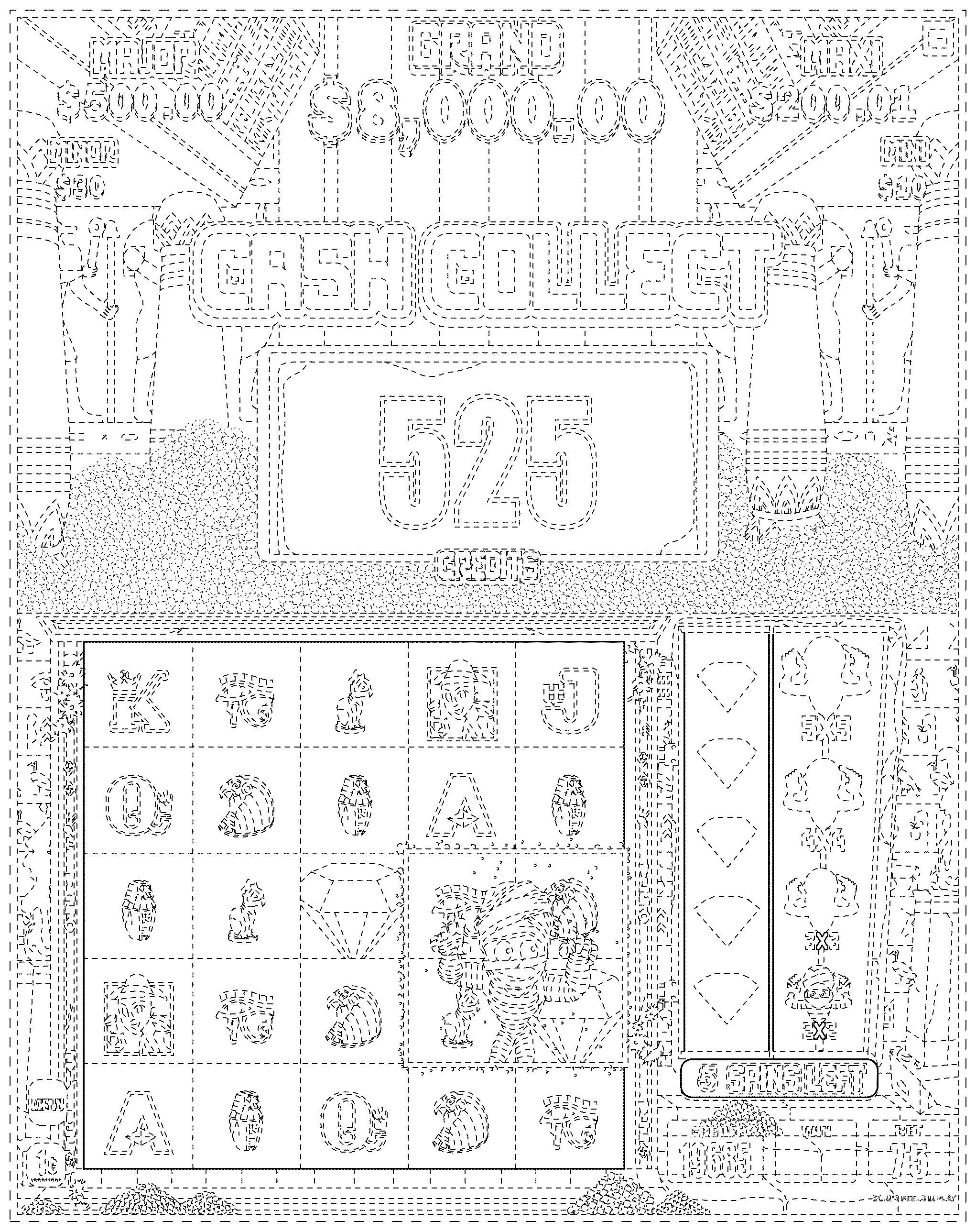 Patent USD1125247 Figure 1 – Display screen or portion thereof with a graphical user interface as applied to a computer-based game