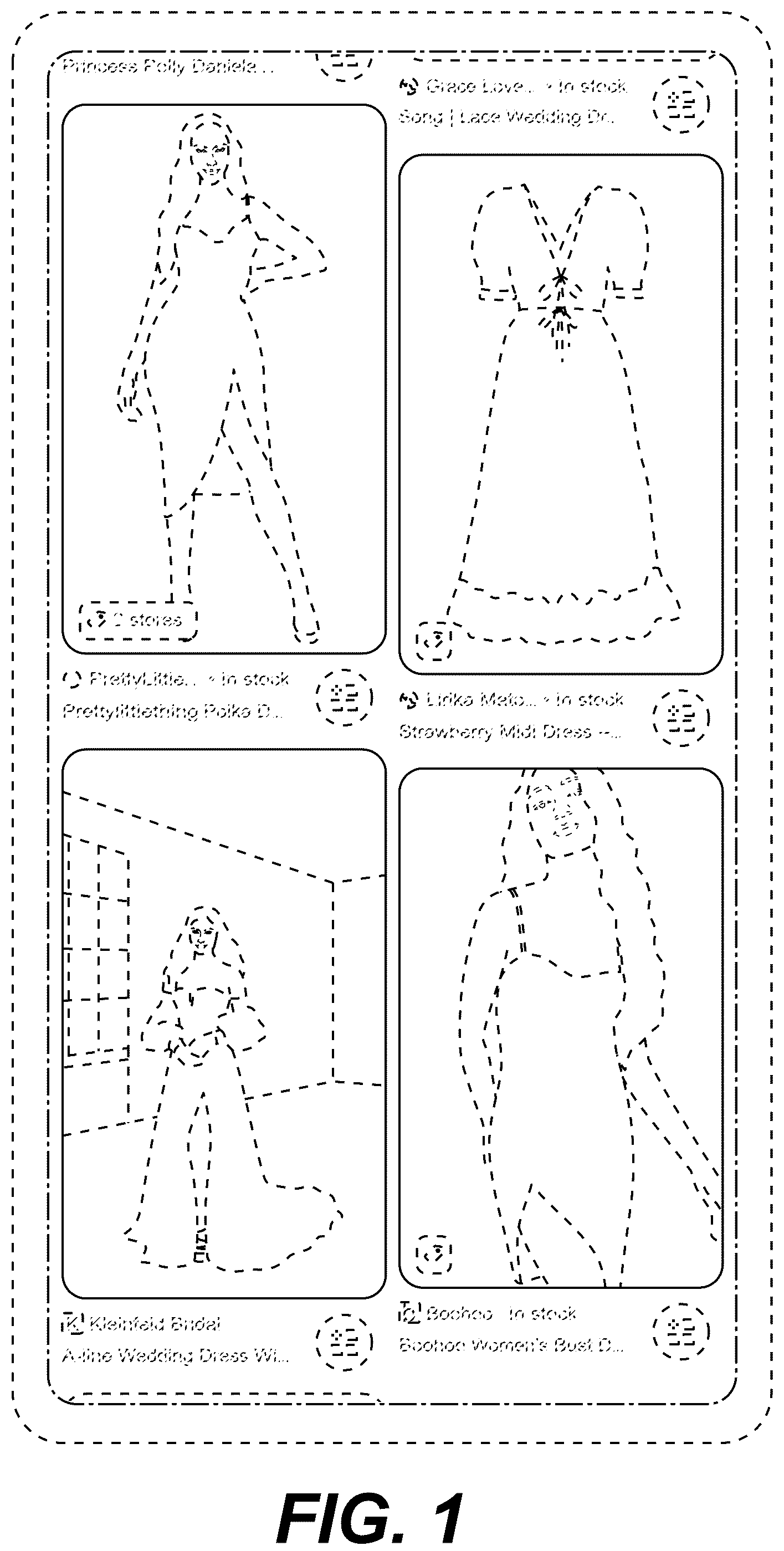 Patent USD1125255 — Display screen with transitional graphical user interface — Figure 1