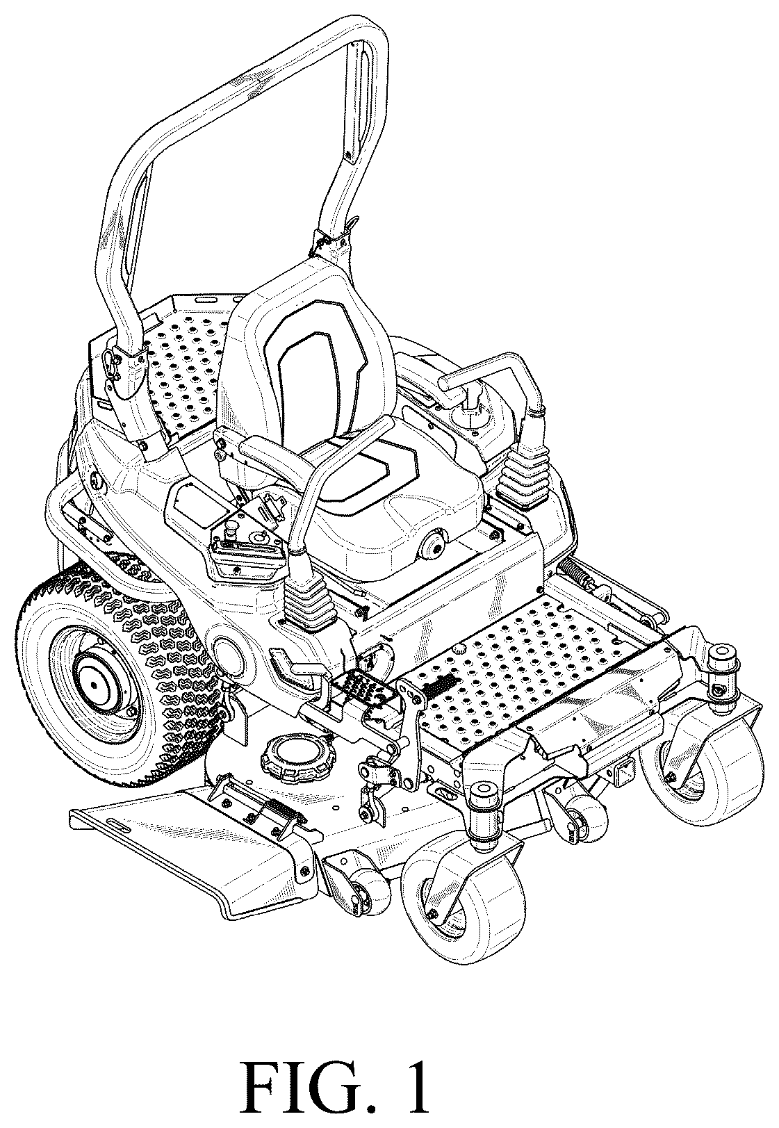 Patent USD1125284 — Riding mower — Figure 1