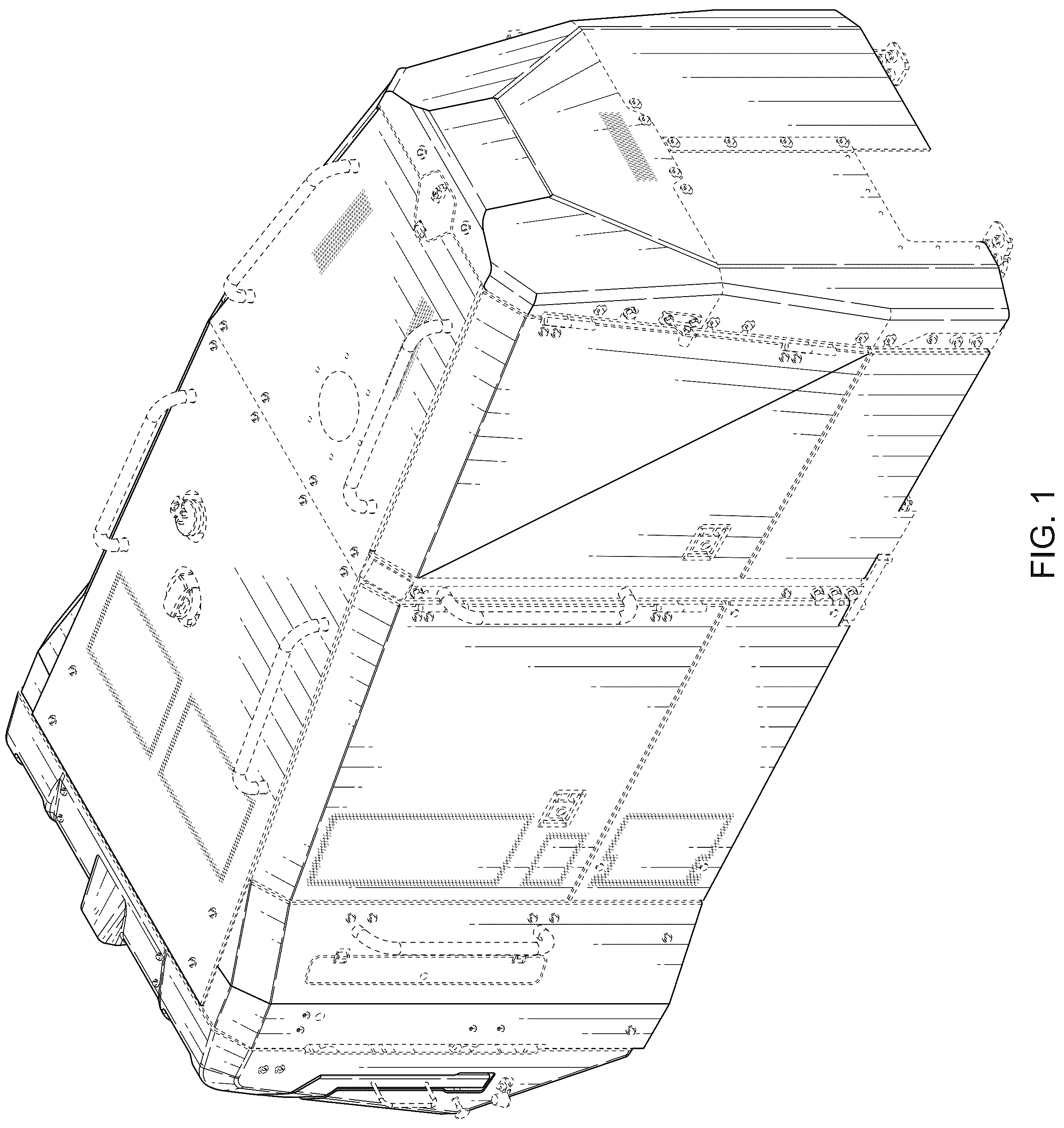 Patent USD1125287 — Cowl and grill assembly — Figure 1