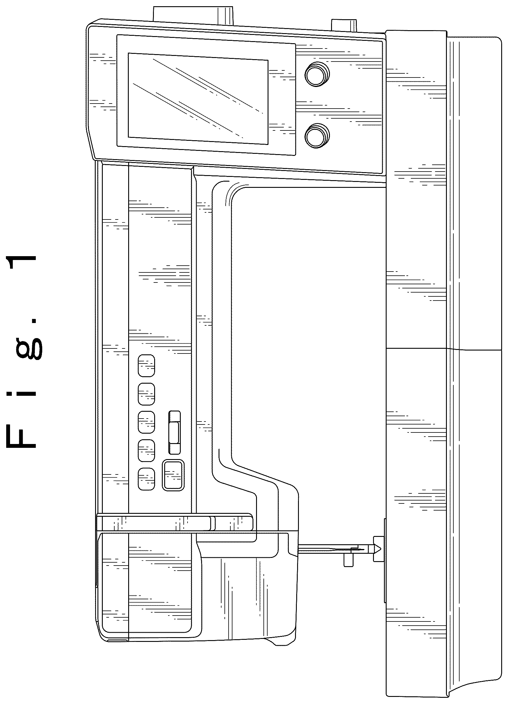 Patent USD1125288 — Sewing machine — Figure 1