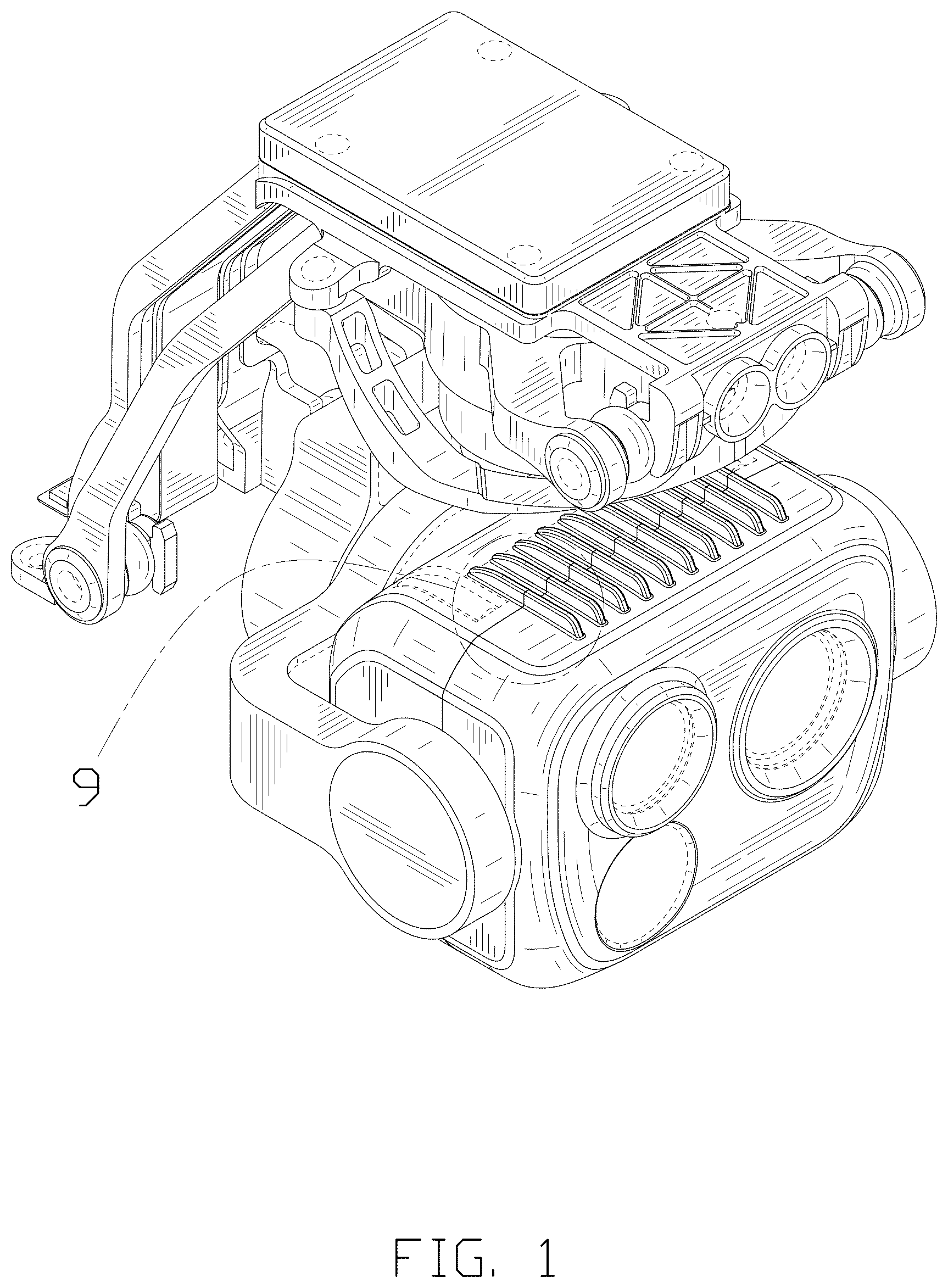 Patent USD1125326 Figure 1 – Gimbal camera