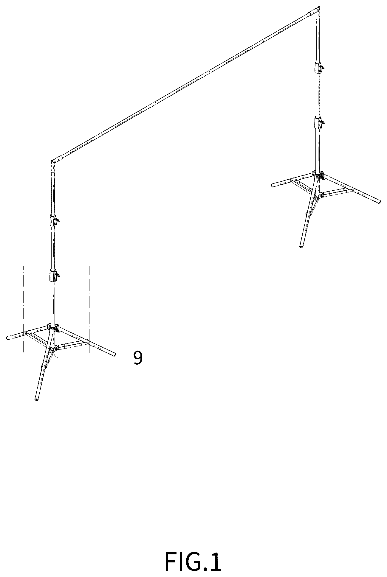 Patent USD1125335 — Projector stands — Figure 1