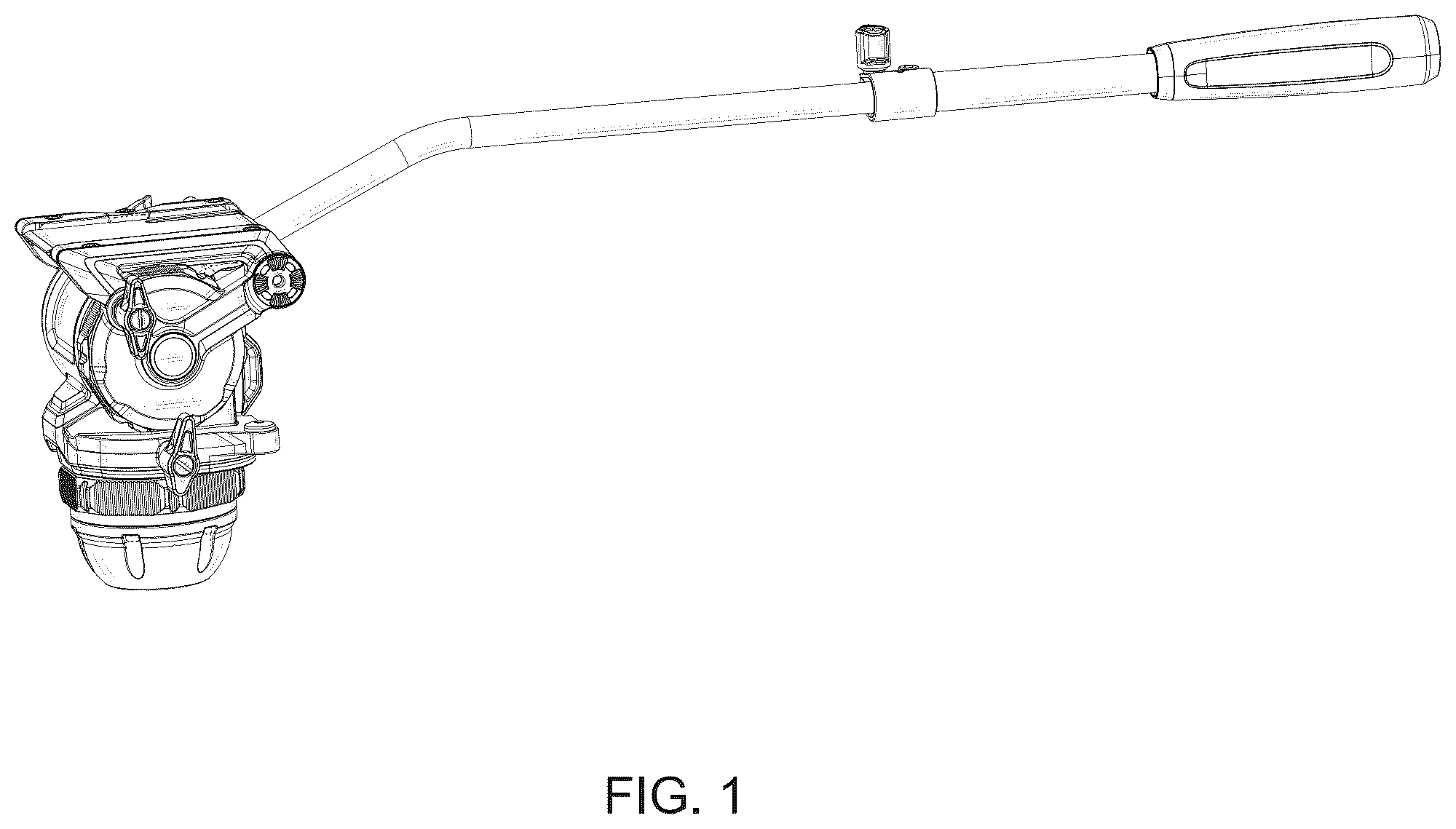Patent USD1125341 Figure 1 – Tripod head