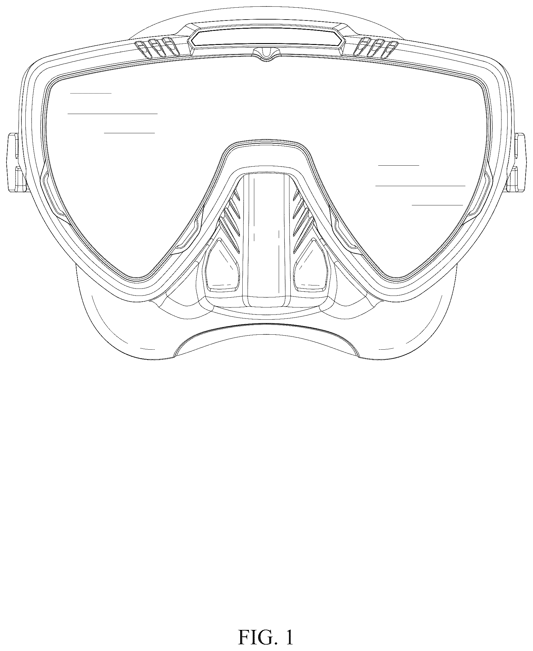 Patent USD1125345 — Diving glasses — Figure 1