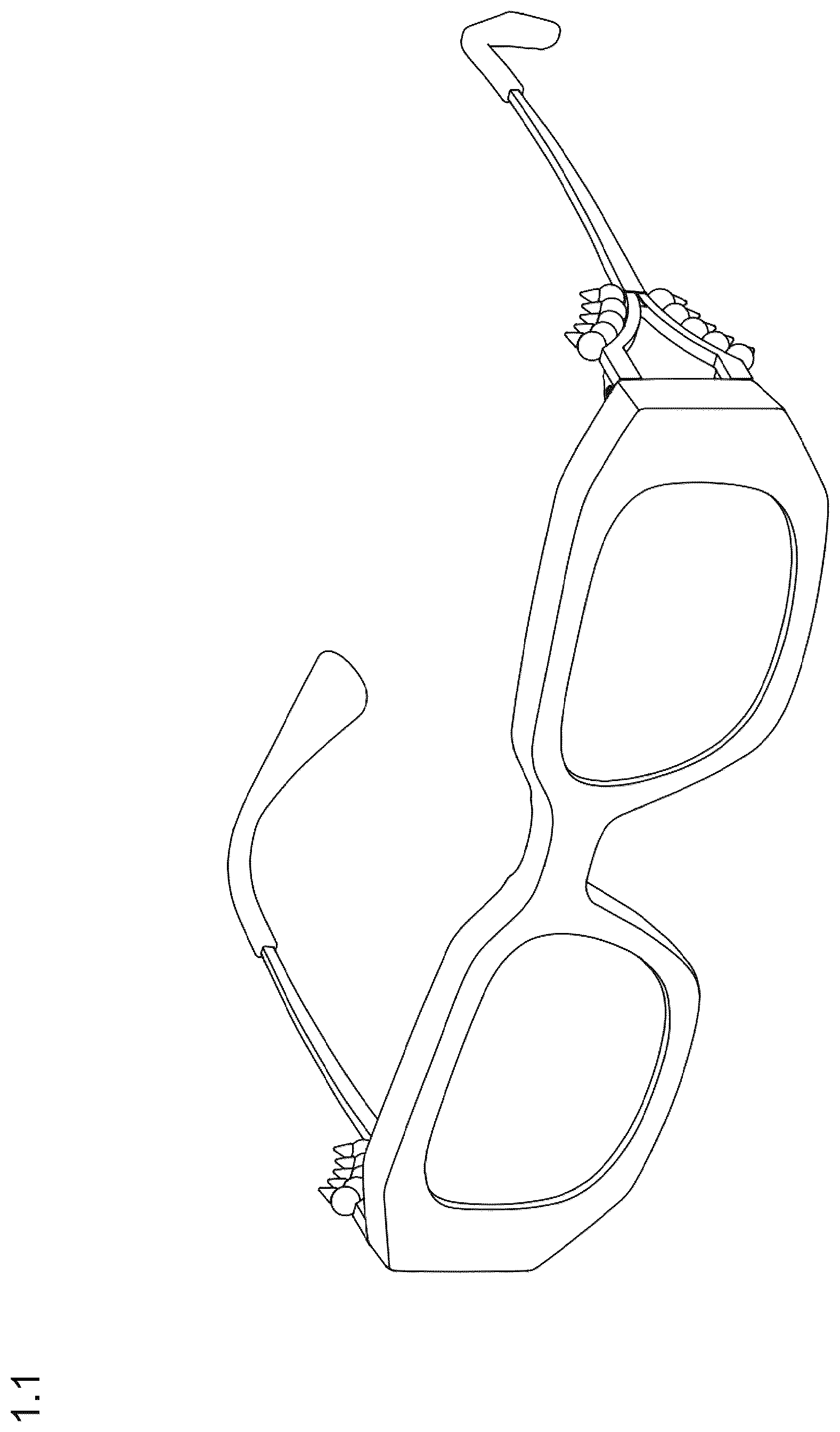 Patent USD1125347 — Sunglasses — Figure 1