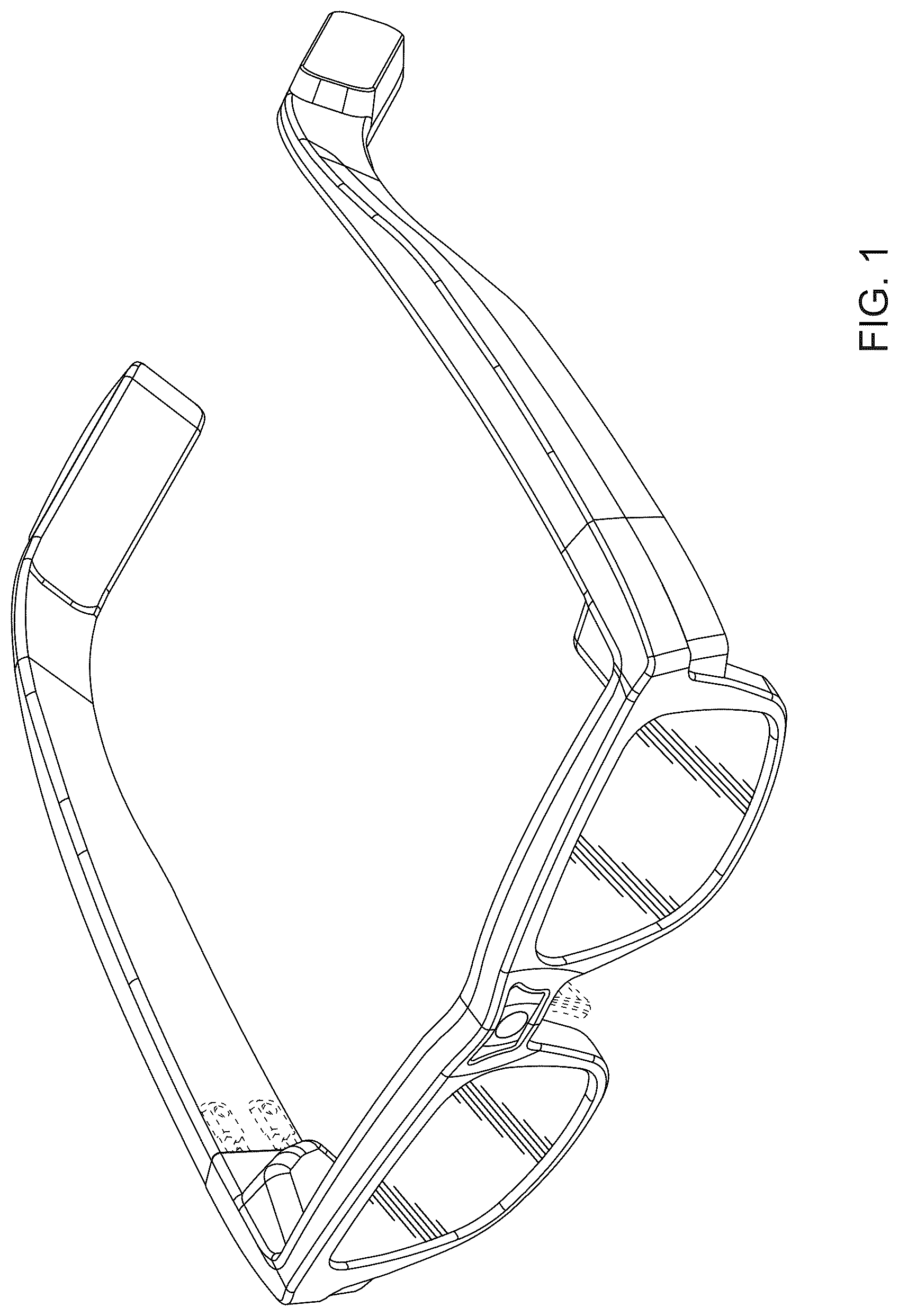 Patent USD1125349 Figure 1 – Smart glasses