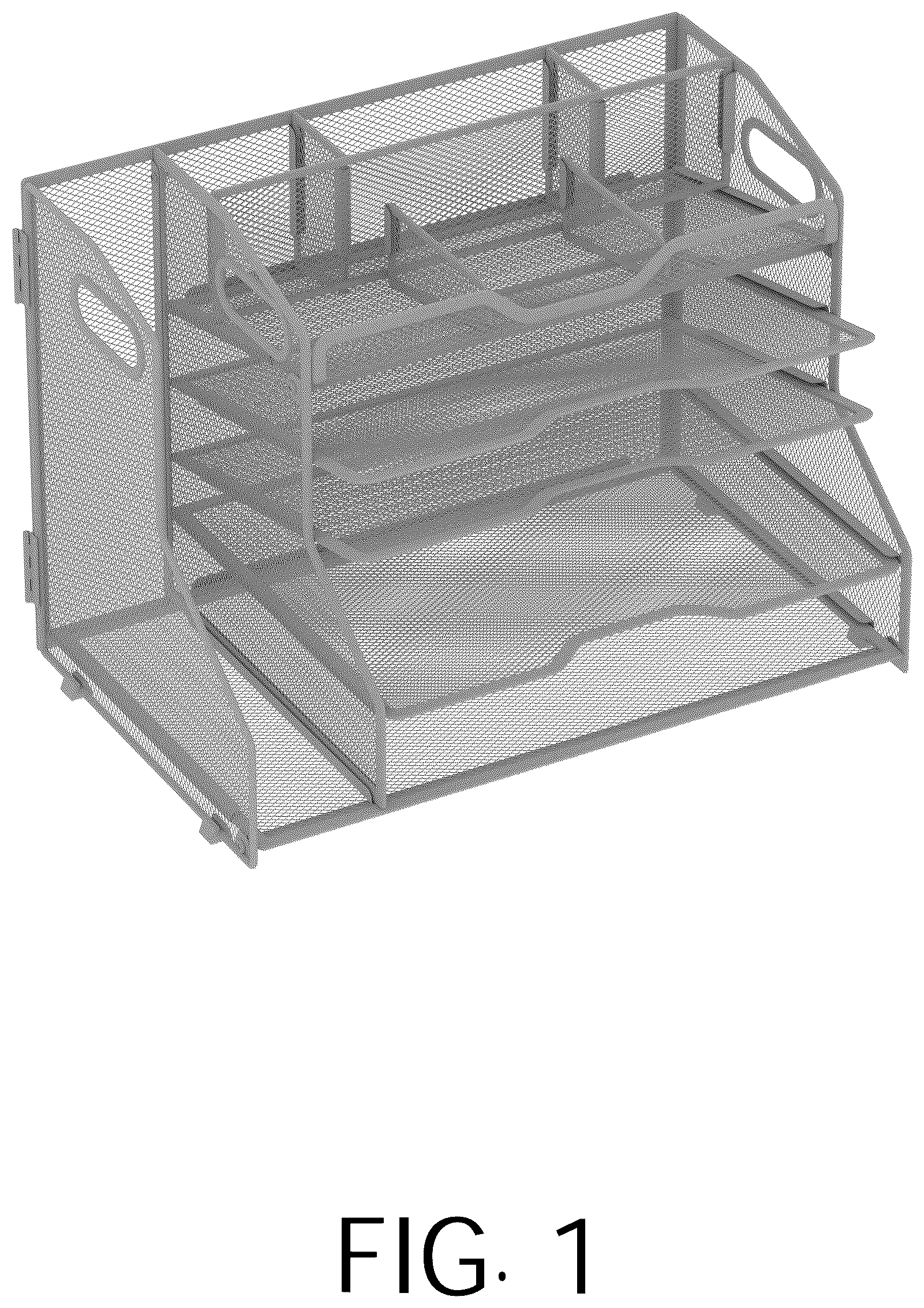 Patent USD1125370 Figure 1 – Desktop file storage rack