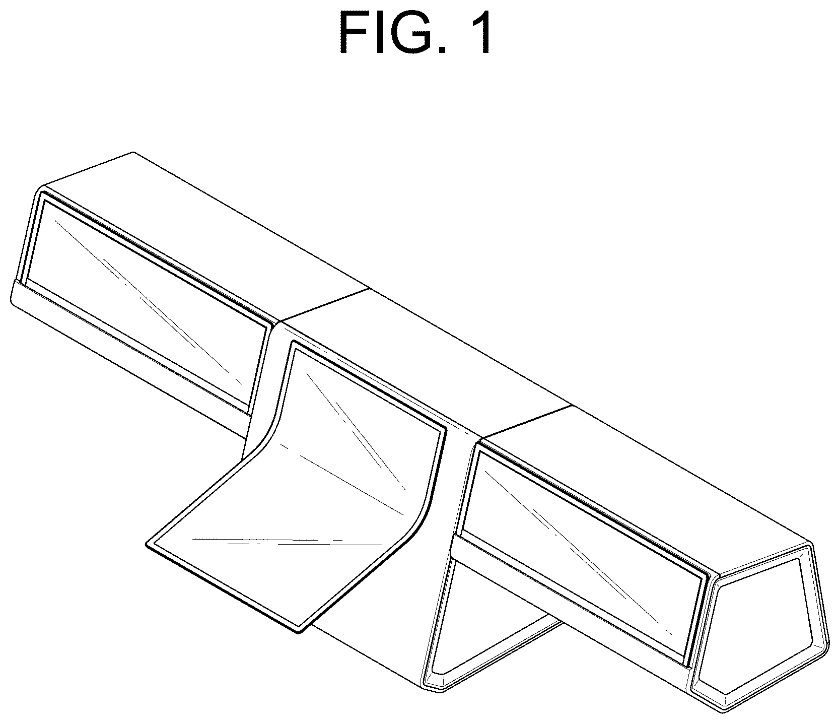 Patent USD1125373 Figure 1 – Display for cars