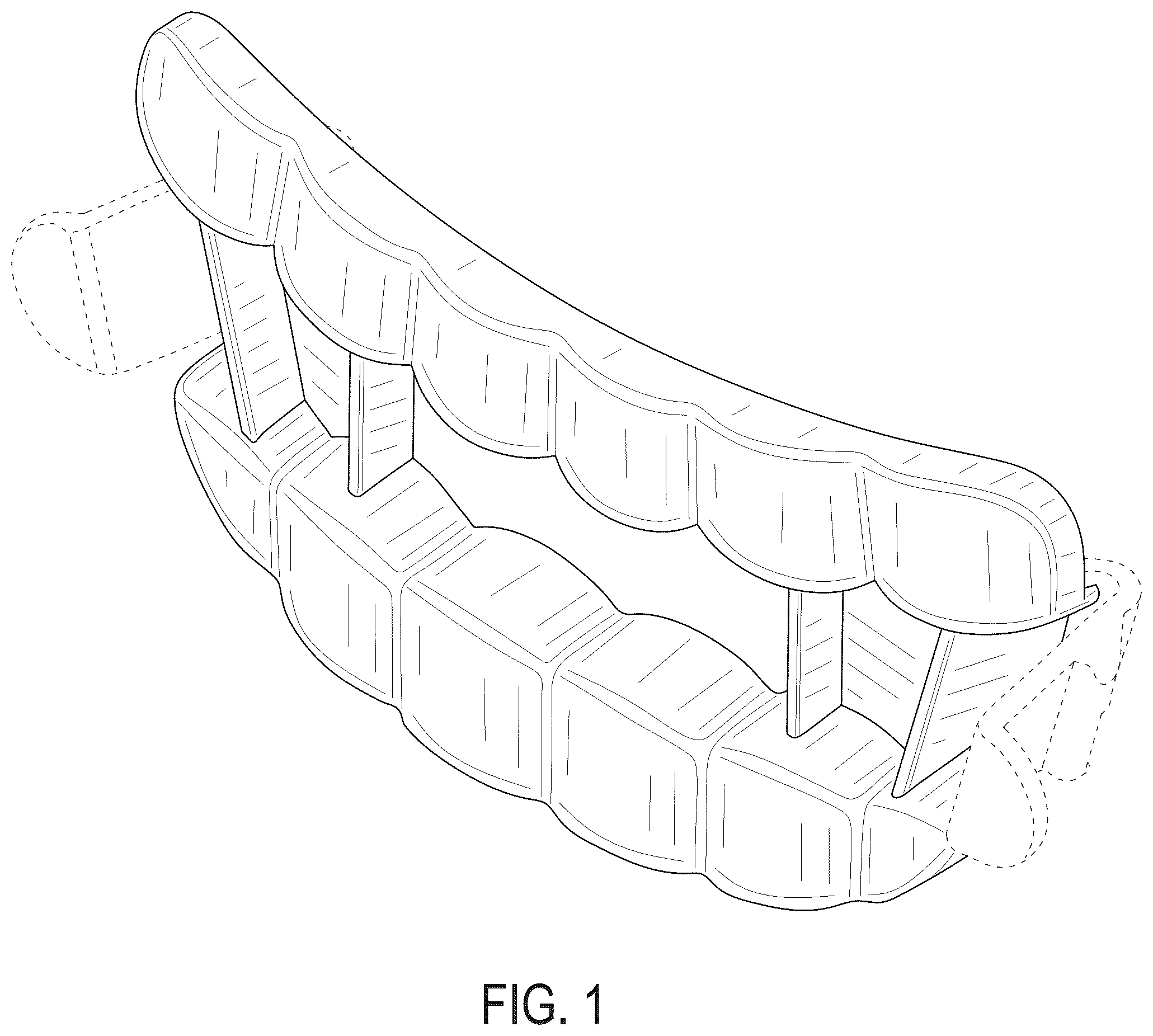 Patent USD1125379 — Teeth for a toy system — Figure 1