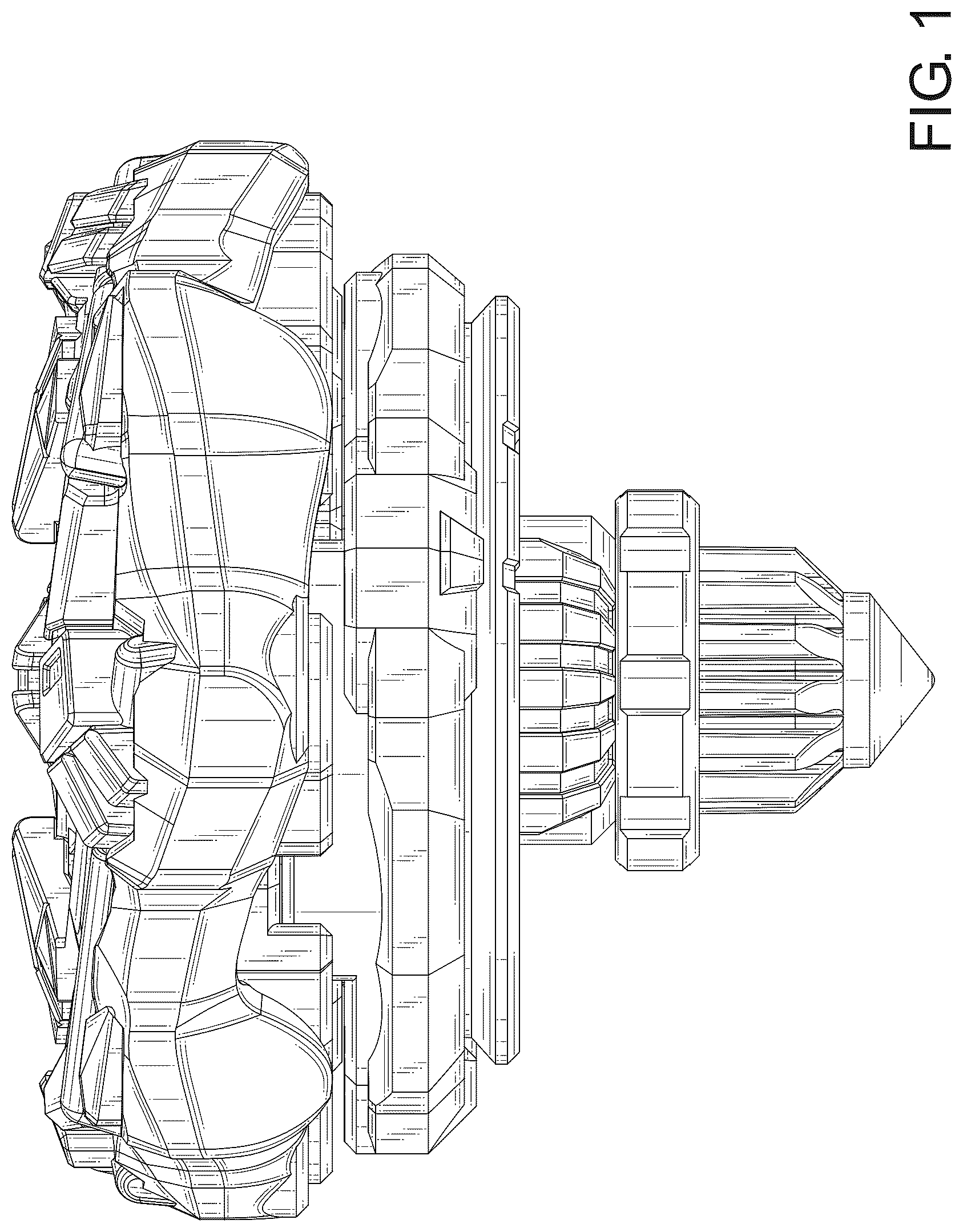Patent USD1125395 Figure 1 – Spinning top toy
