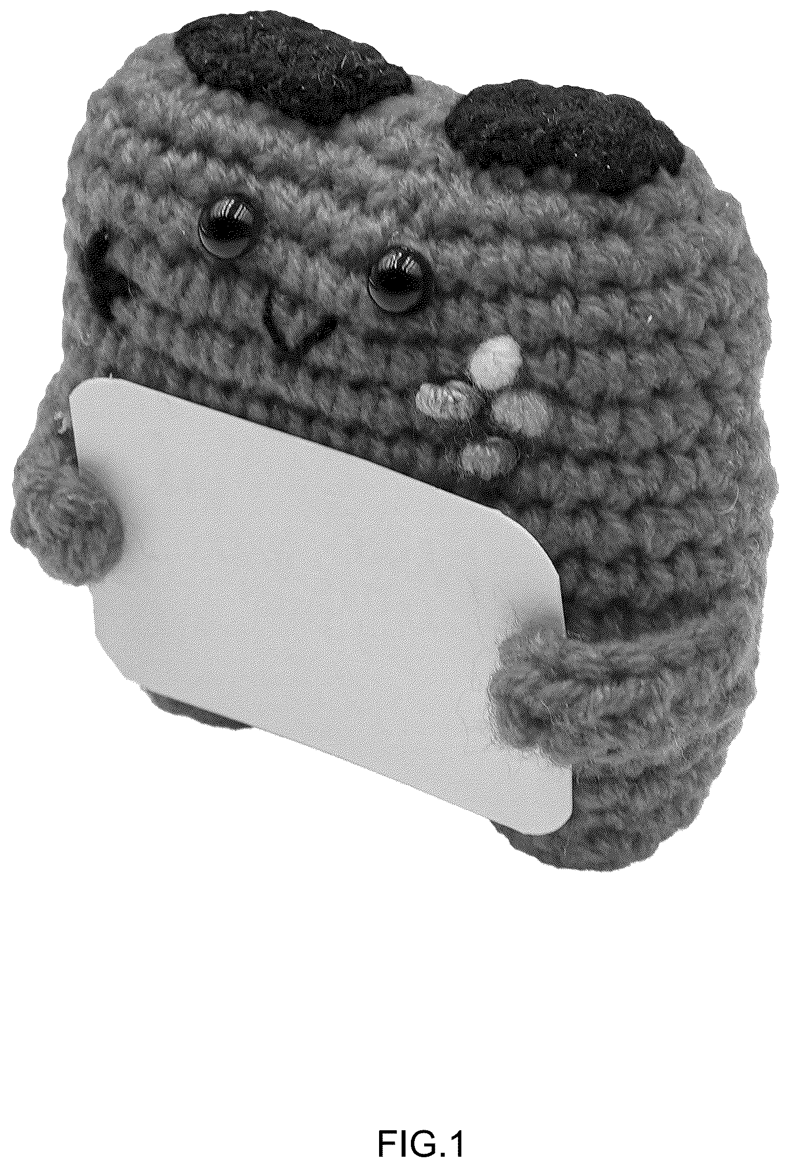 Patent USD1125405 Figure 1 – Knitted toy